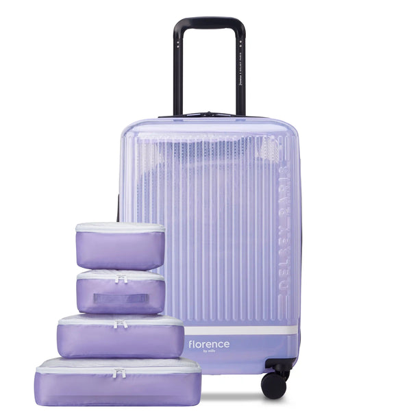 GOTTA GLOW 23-Inch Carry-On Suitcase, Translucent purple | DELSEY