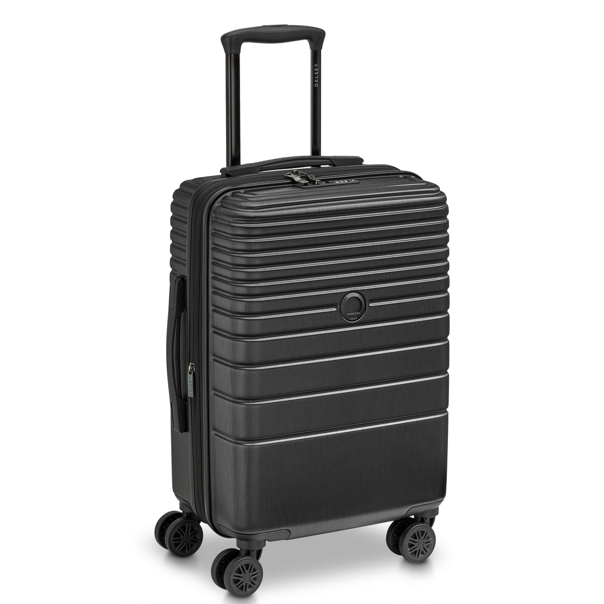 COSMIQUE 23-Inch Expandable Carry-On Suitcase, Black