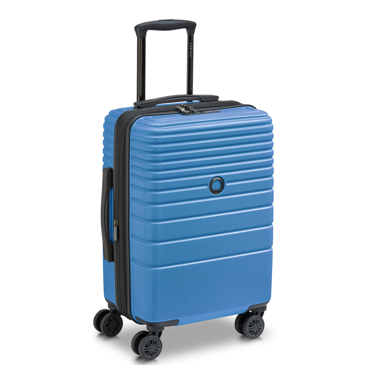 COSMIQUE 23-Inch Expandable Carry-On Suitcase, Light blue