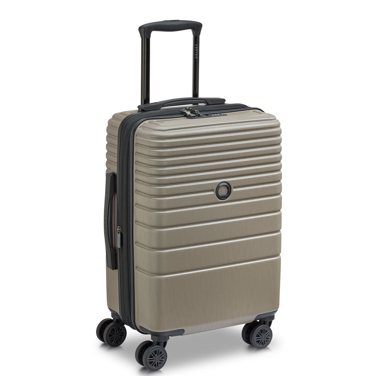 COSMIQUE 23-Inch Expandable Carry-On Suitcase, Beige