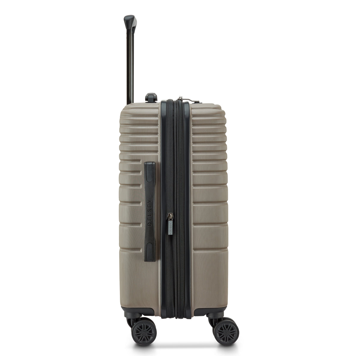 COSMIQUE 23-Inch Expandable Carry-On Suitcase, Beige