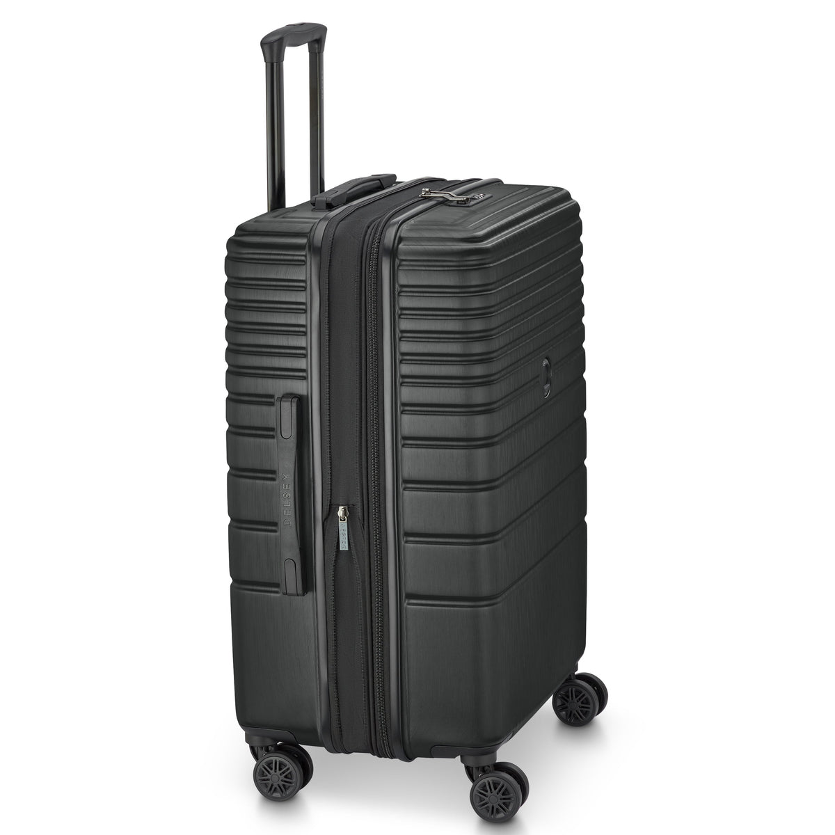 COSMIQUE 27-Inch Expandable Check-In Suitcase, Black