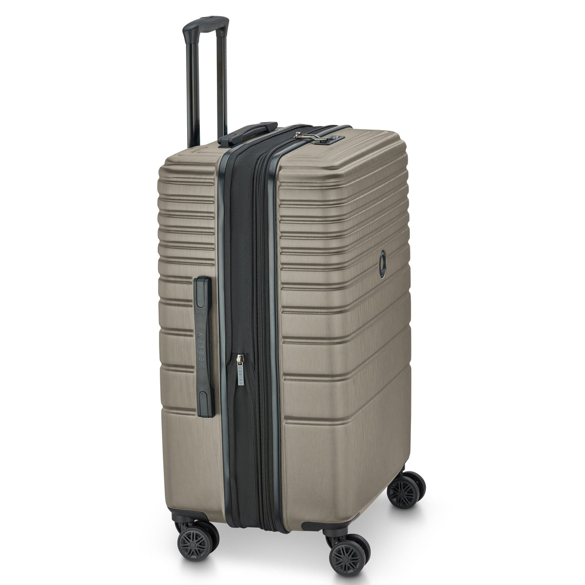 COSMIQUE 27-Inch Expandable Check-In Suitcase, Beige
