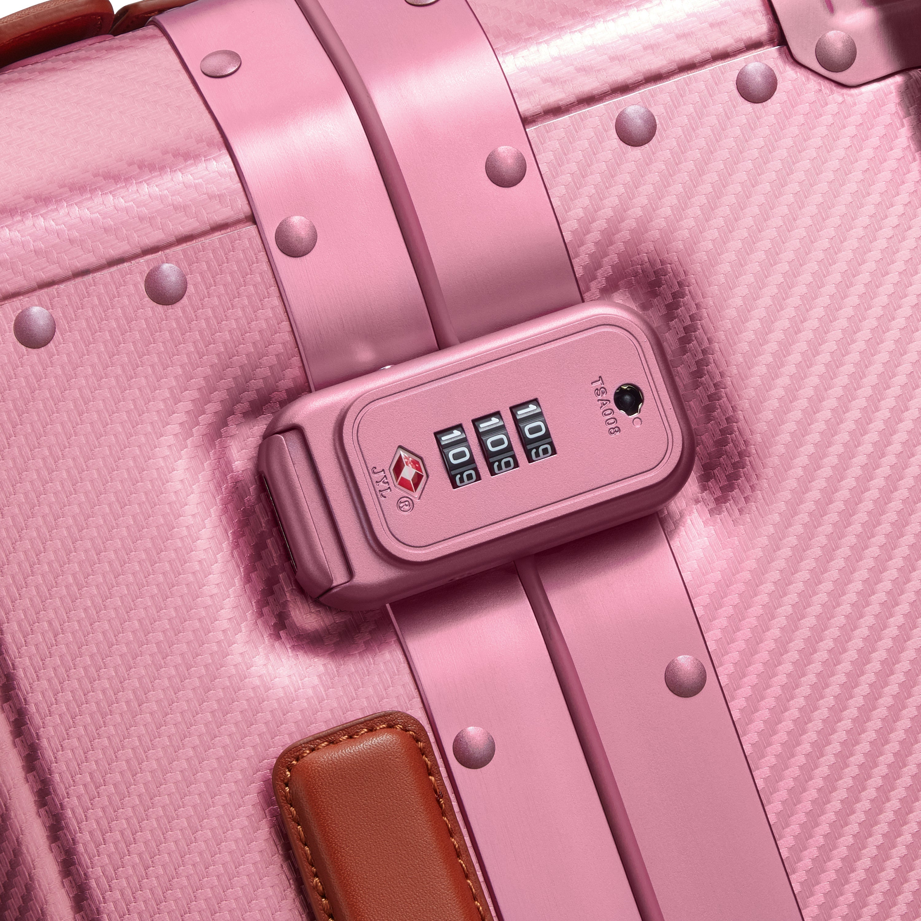 ALU'R | 19-Inch Aluminum Carry-On Suitcase, Pink