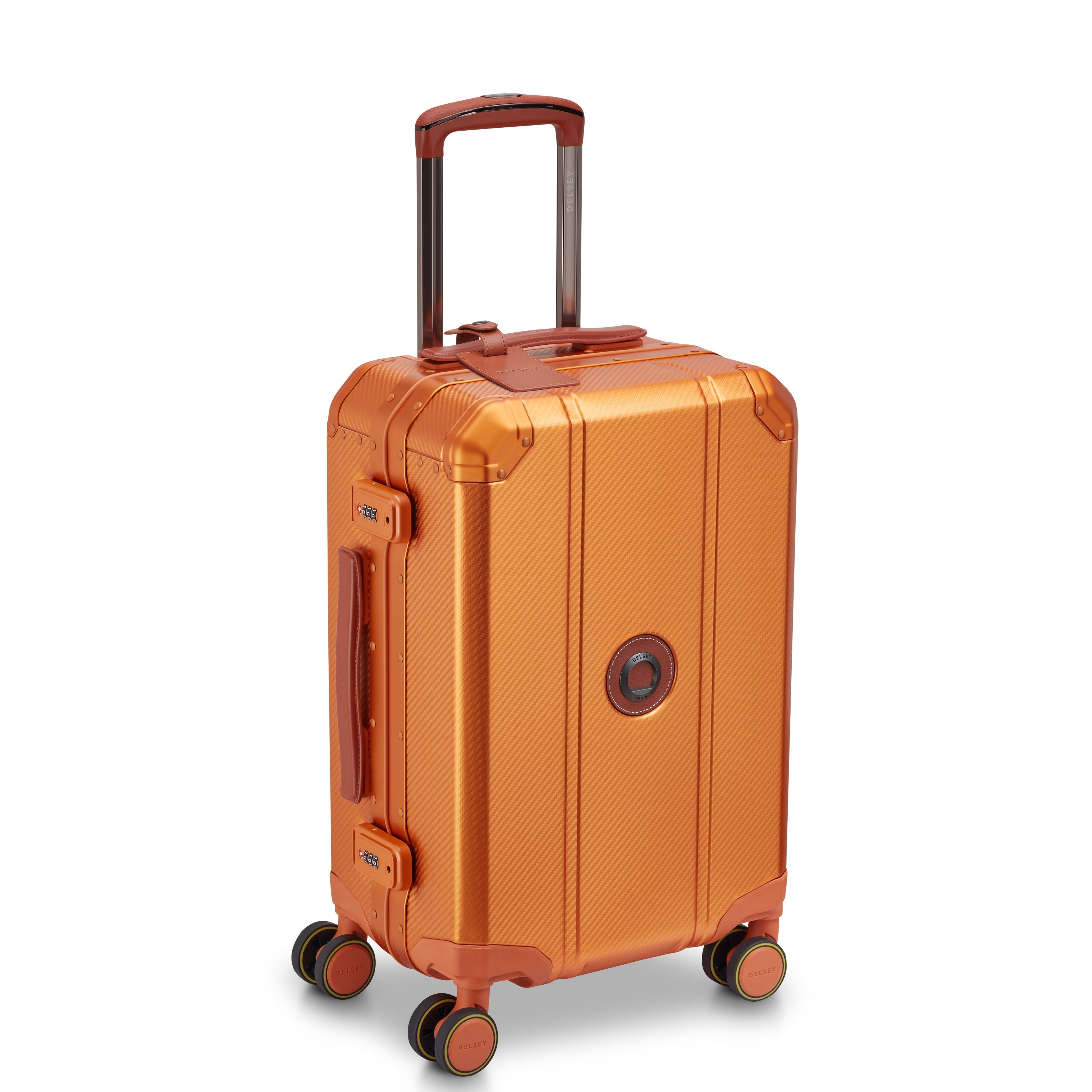 ALU'R | 19-Inch Aluminum Carry-On Suitcase, Orange