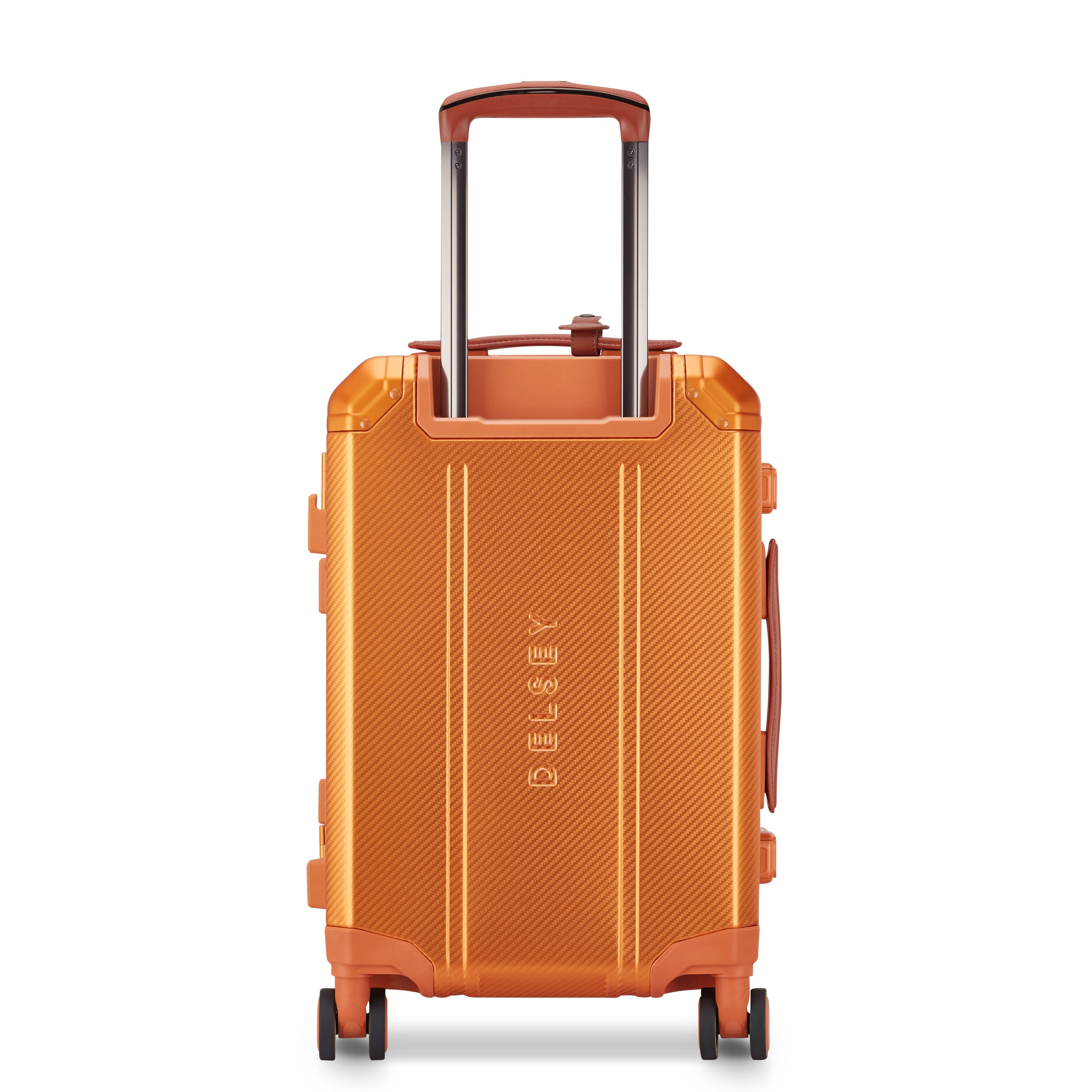 ALU'R | 19-Inch Aluminum Carry-On Suitcase, Orange