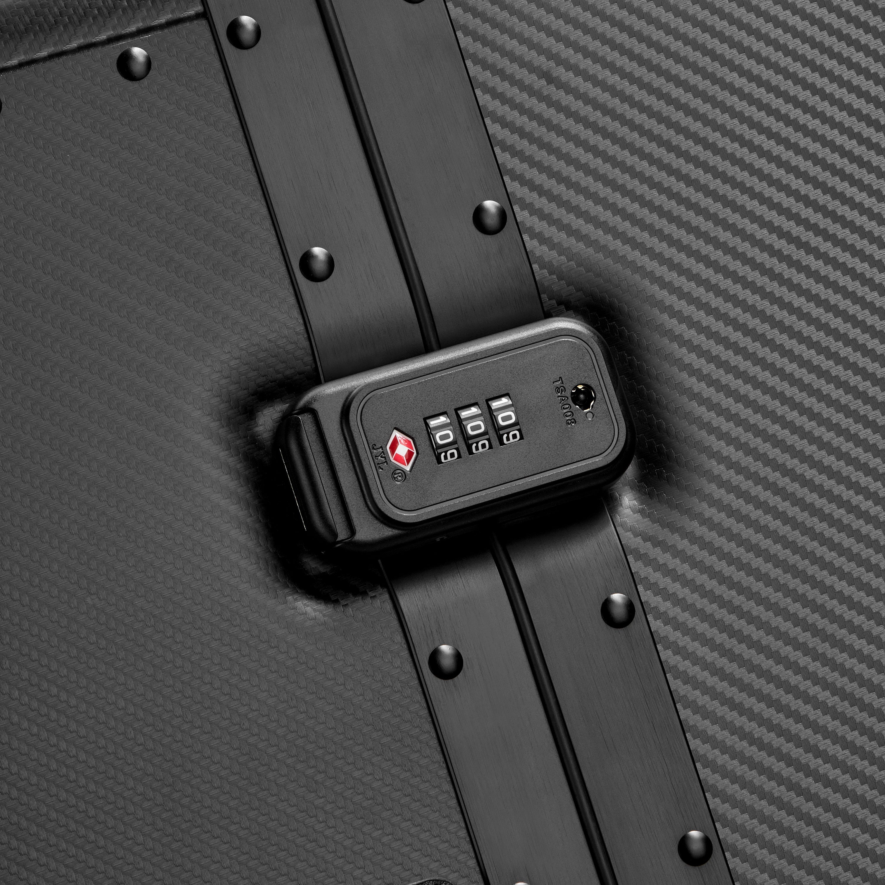 ALU'R | 28-Inch Aluminum Check-In Suitcase, Black