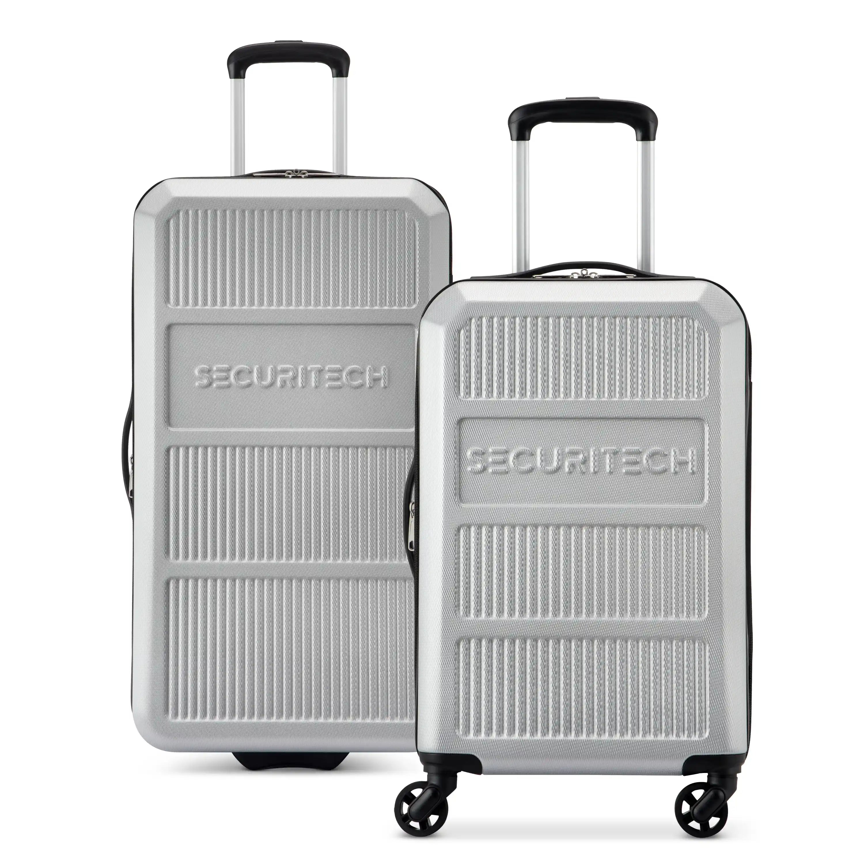 ASPHALT | 2-Piece Luggage Set, Silver