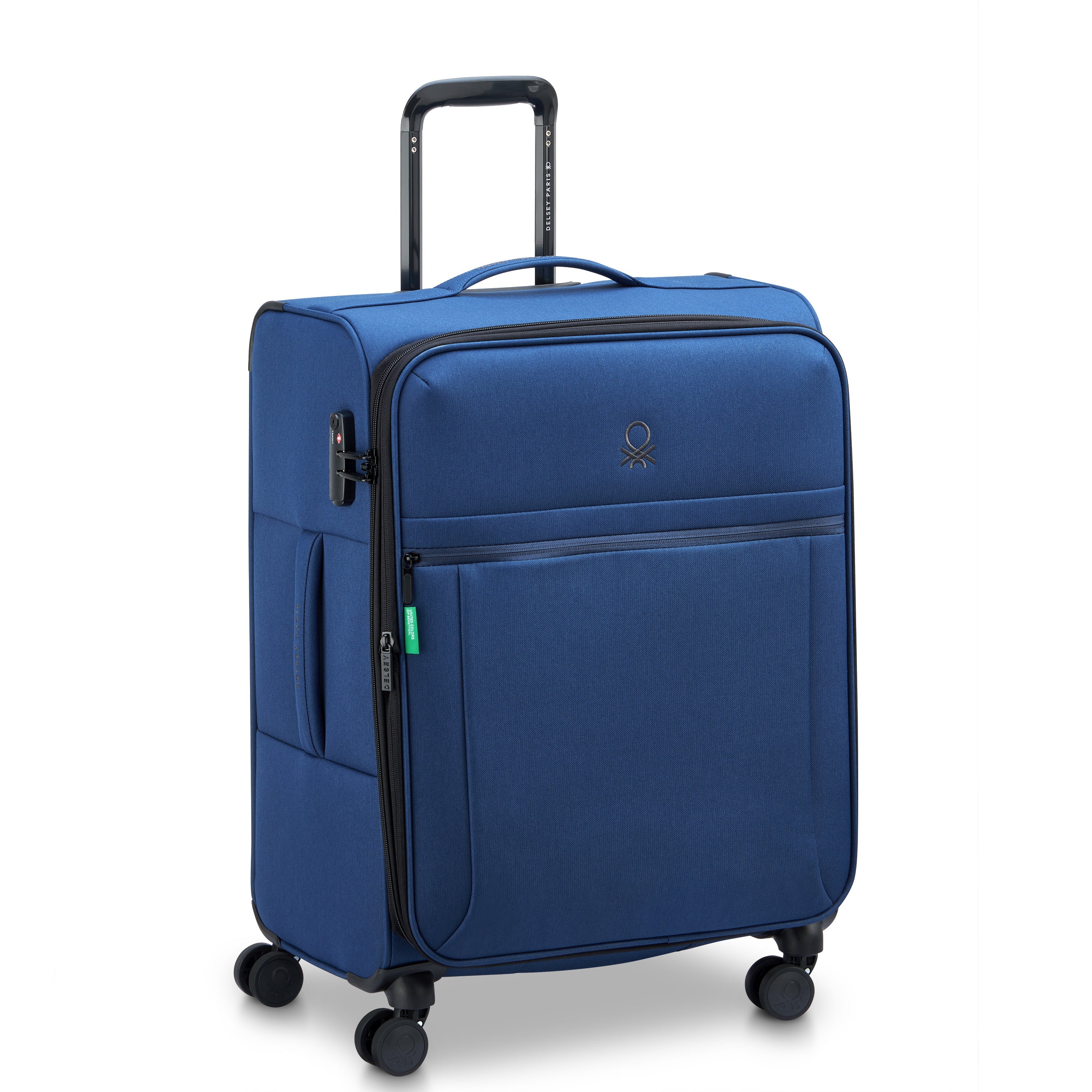 BE | 26-Inch Expandable Check-In Suitcase, Faded denim