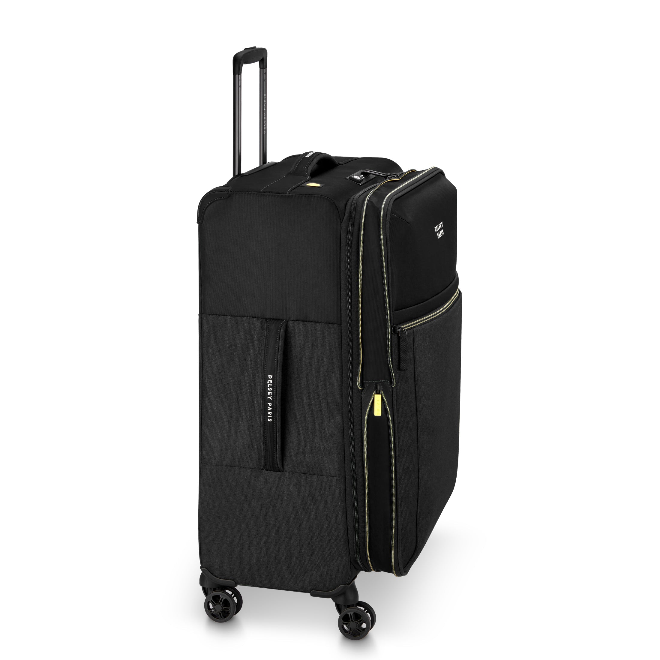 BROCHANT 3| Valise Soute Extensible 68 CM NOIR PROFOND