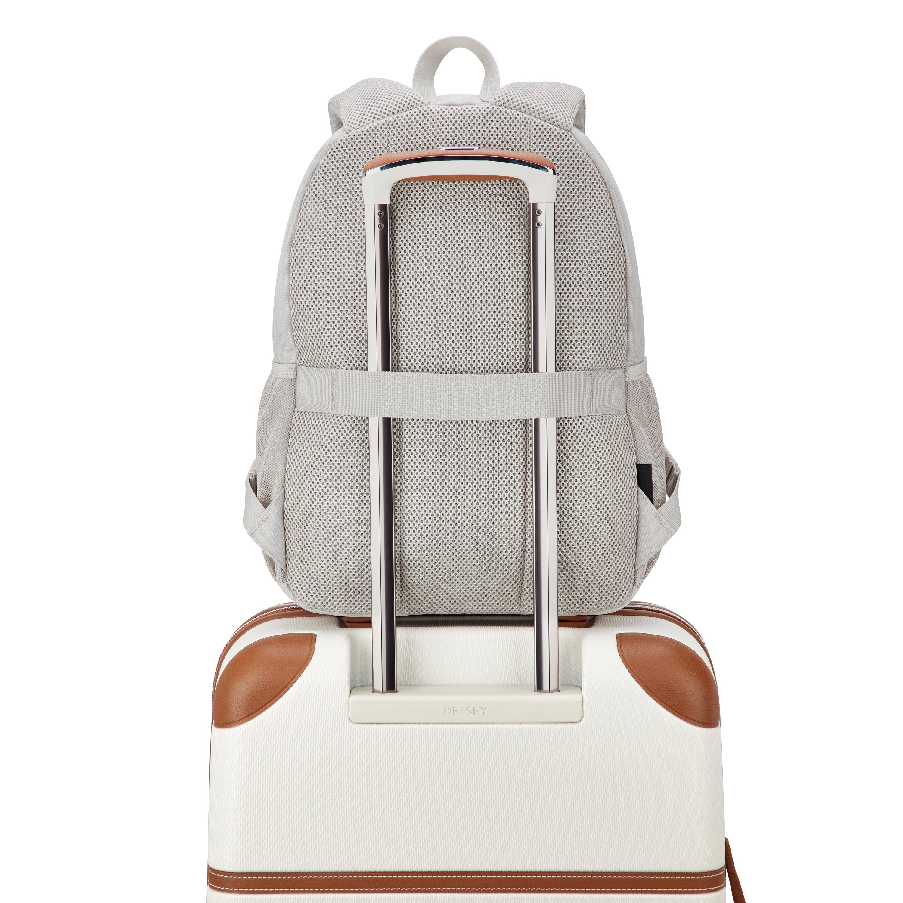 DYLAN | 15.6-Inch Laptop Backpack, Pearl grey