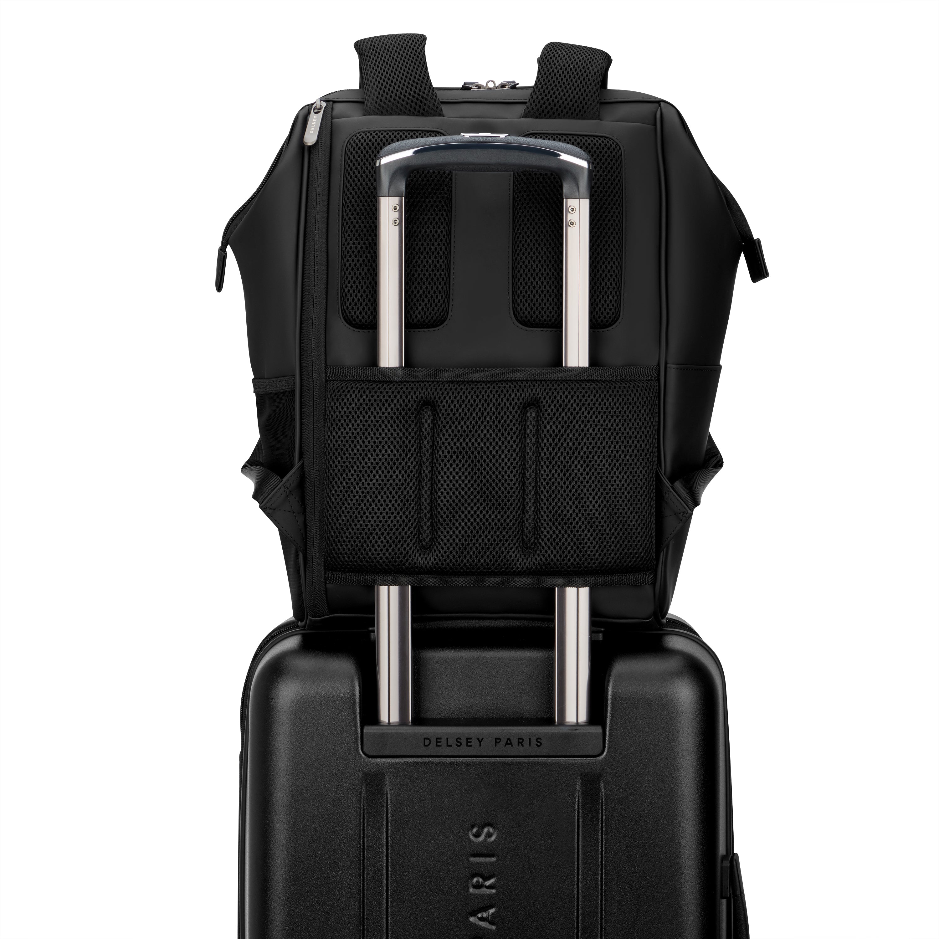 CADENCE SOFT| Sac à Dos Ordinateur 14 Pouces Résistant à l'Eau NOIR PROFOND