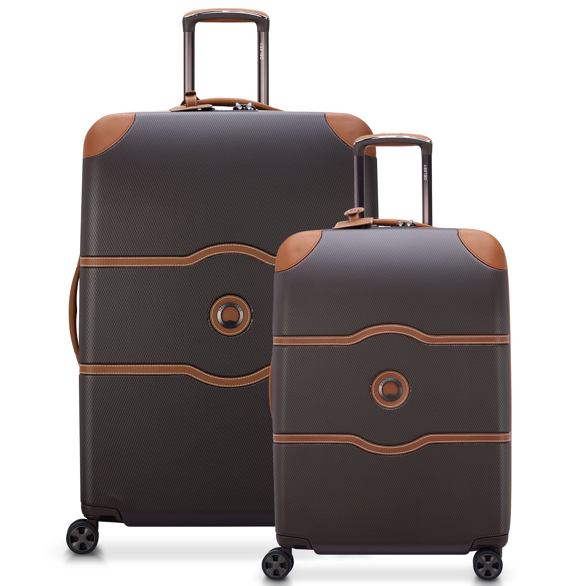 ポルト AirPlie DELUXE エアプリエ DELUXデラックス　美品 Chatelet Air 2.0: 2-piece Check-in Luggage Set, Brown | Delsey