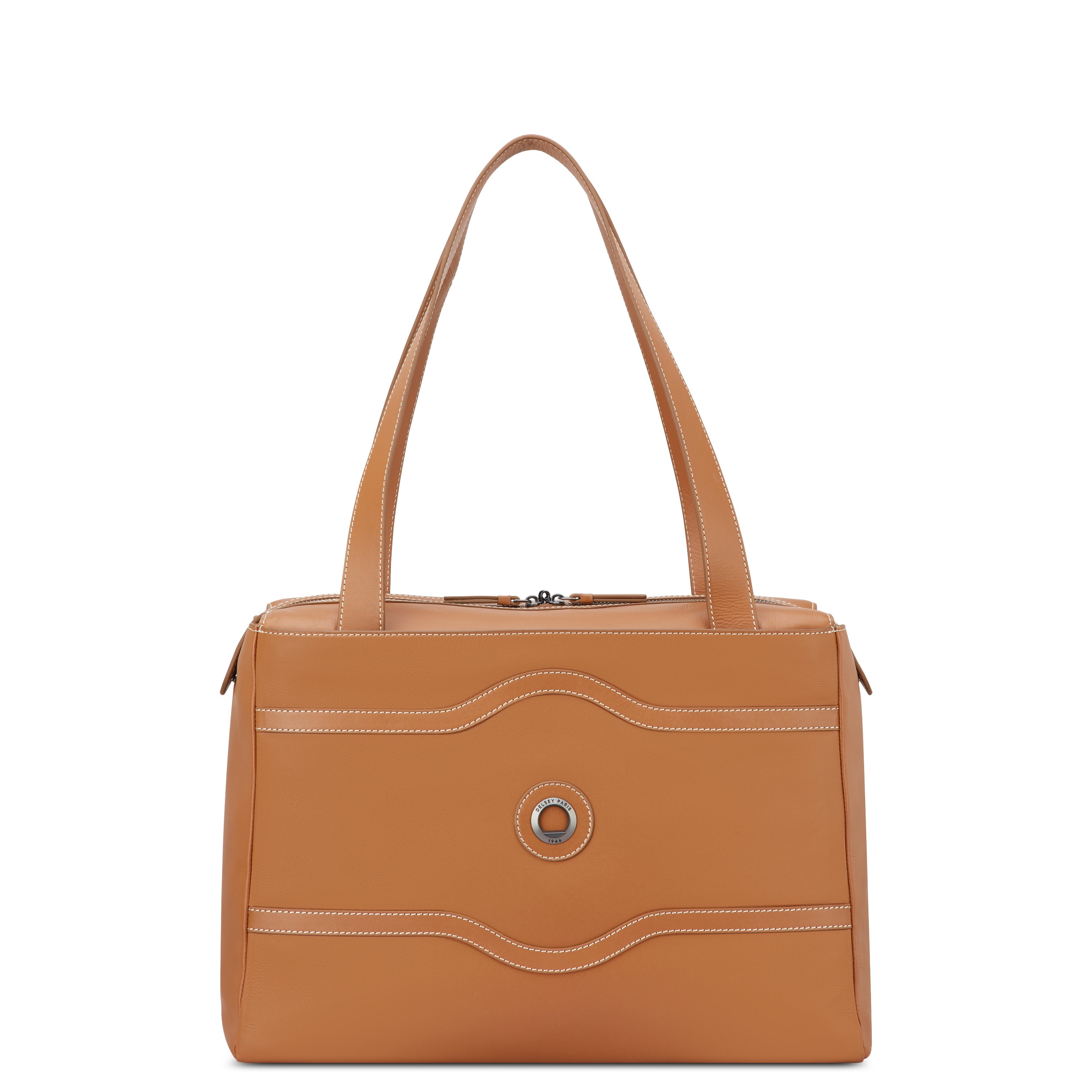CHATELET AIR 2.0 |  Leather Tote Bag, Cognac