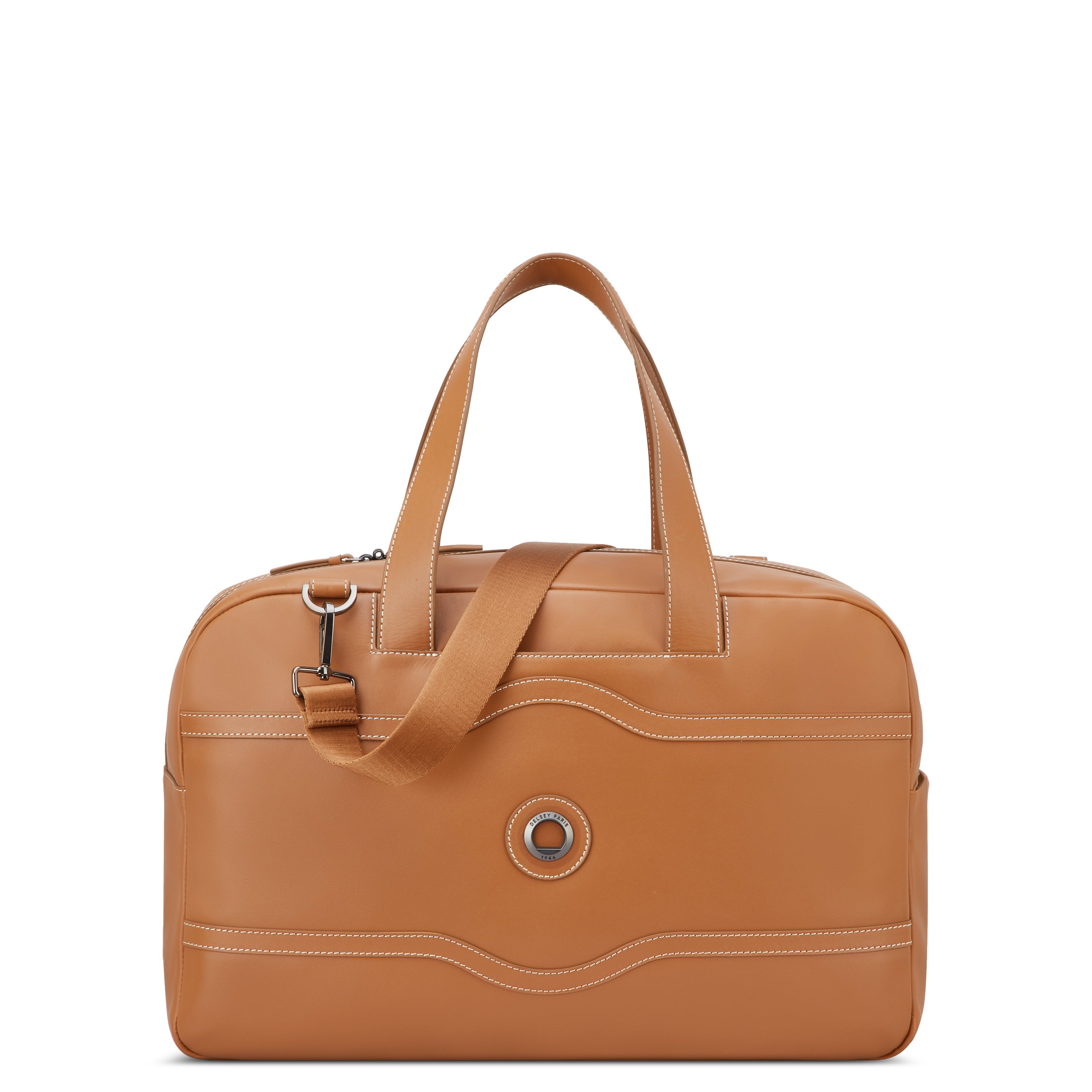 CHATELET AIR 2.0 |  Leather Duffel Bag, Cognac