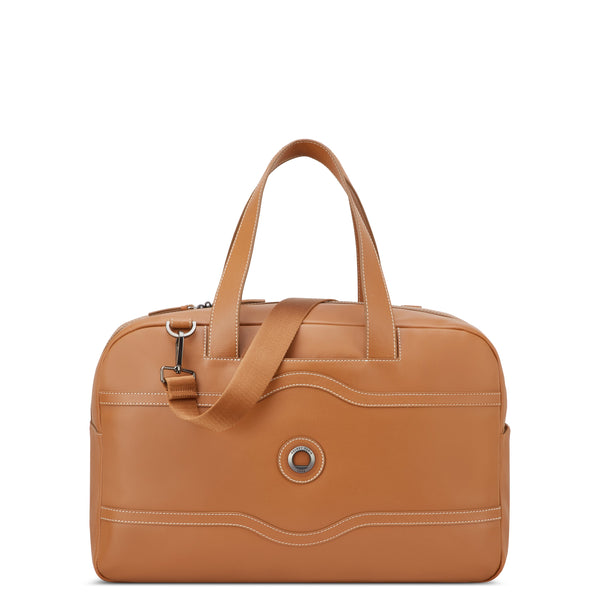 CHATELET AIR 2.0 | Leather Duffel Bag, Cognac | DELSEY PARIS