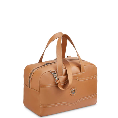Chatelet Air 2.0: Leather Weekender Bag, Cognac