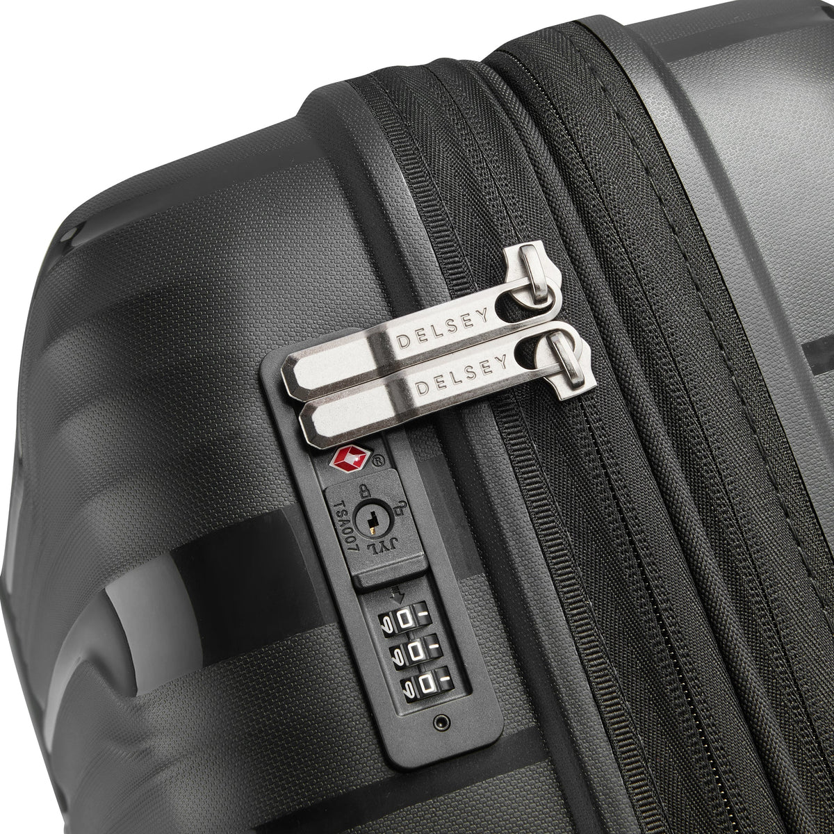 DUNE | 23-Inch Expandable Carry-On Suitcase, Black