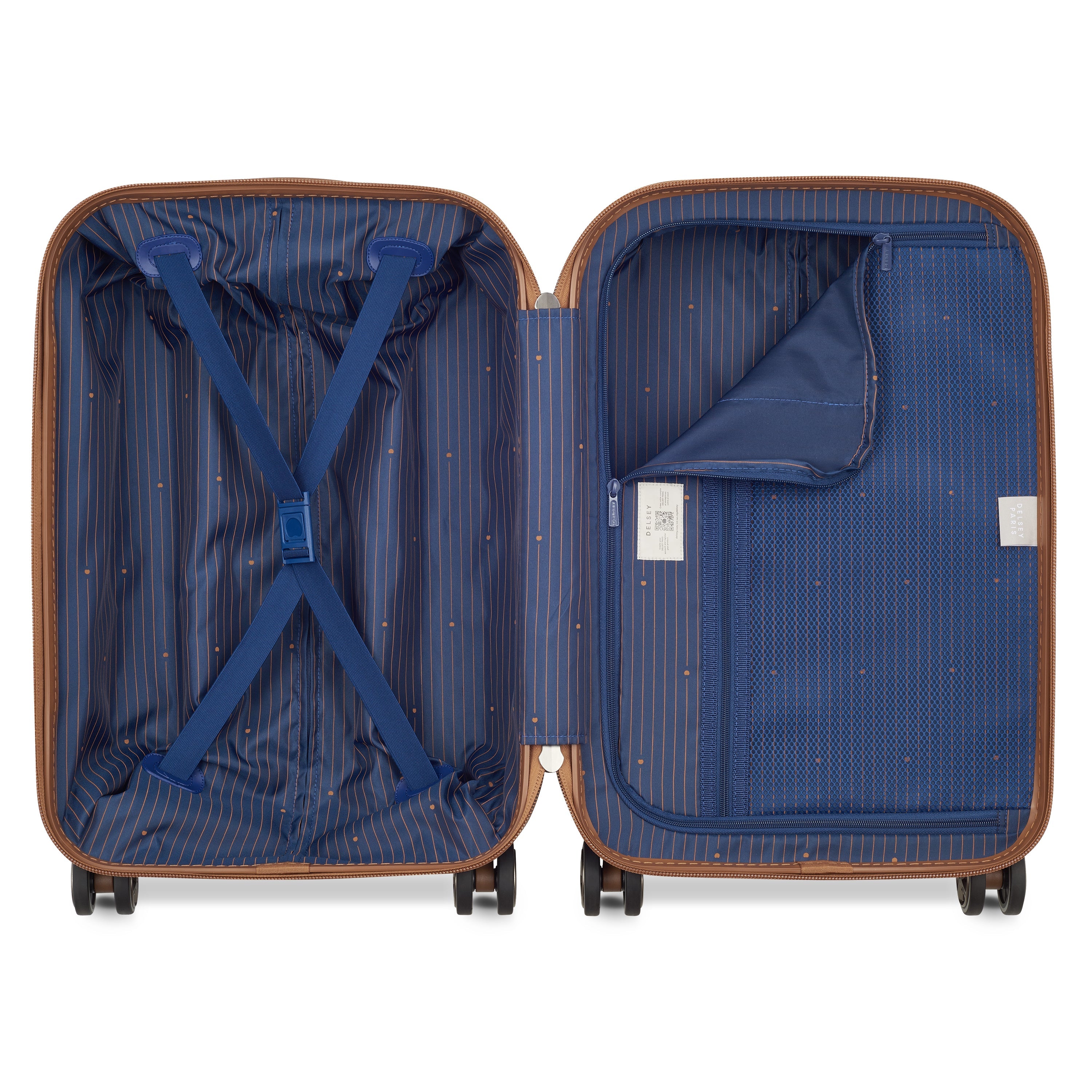 FLANERIE SE| Valise Cabine 53 CM NOIR MARRON