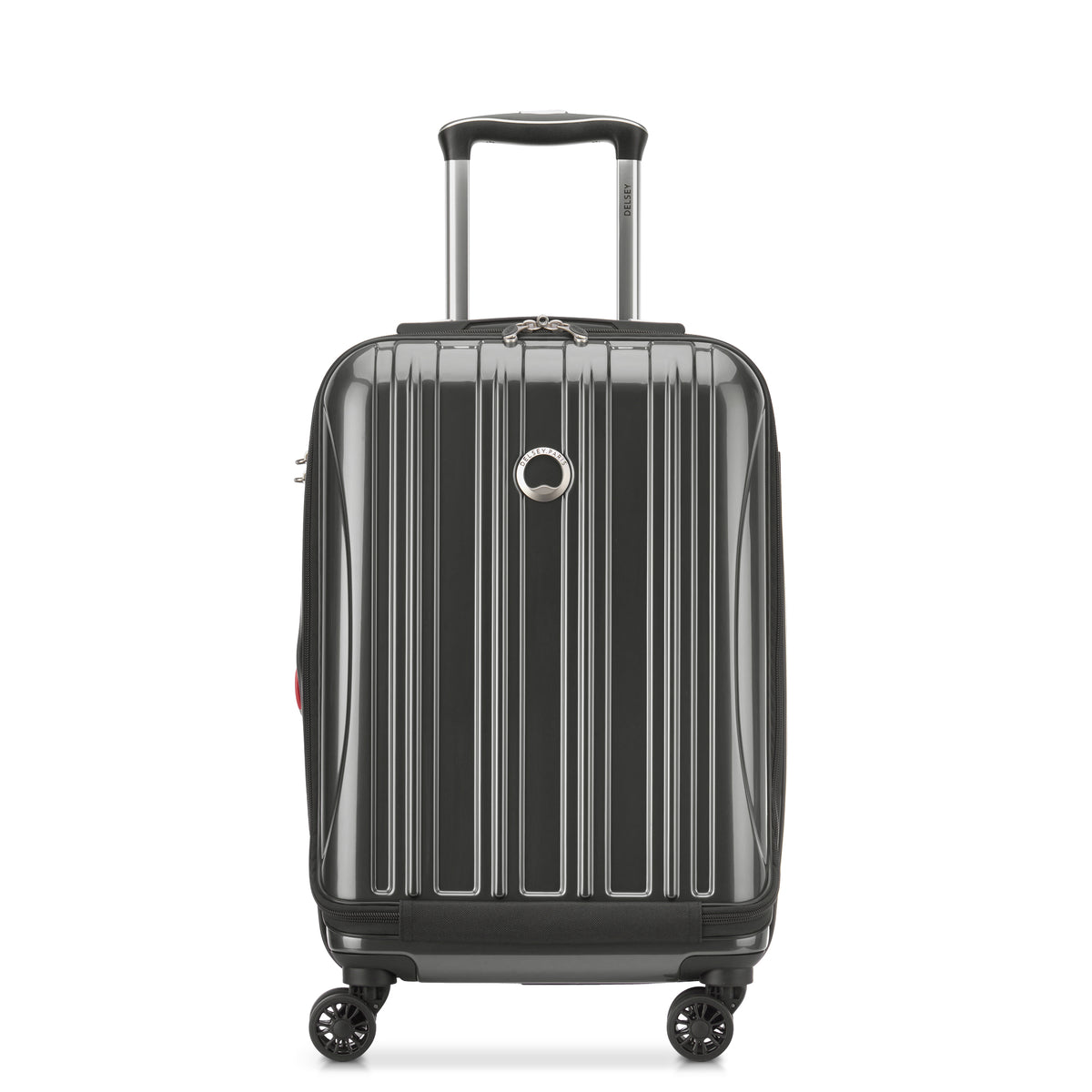 HELIUM AERO | 21-Inch Front Pocket Expandable Carry-On Suitcase, Metal brushed