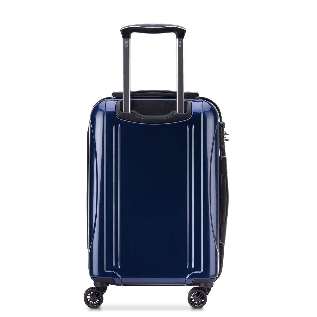 HELIUM AERO | 21-Inch Front Pocket Expandable Carry-On Suitcase, Metalic blue
