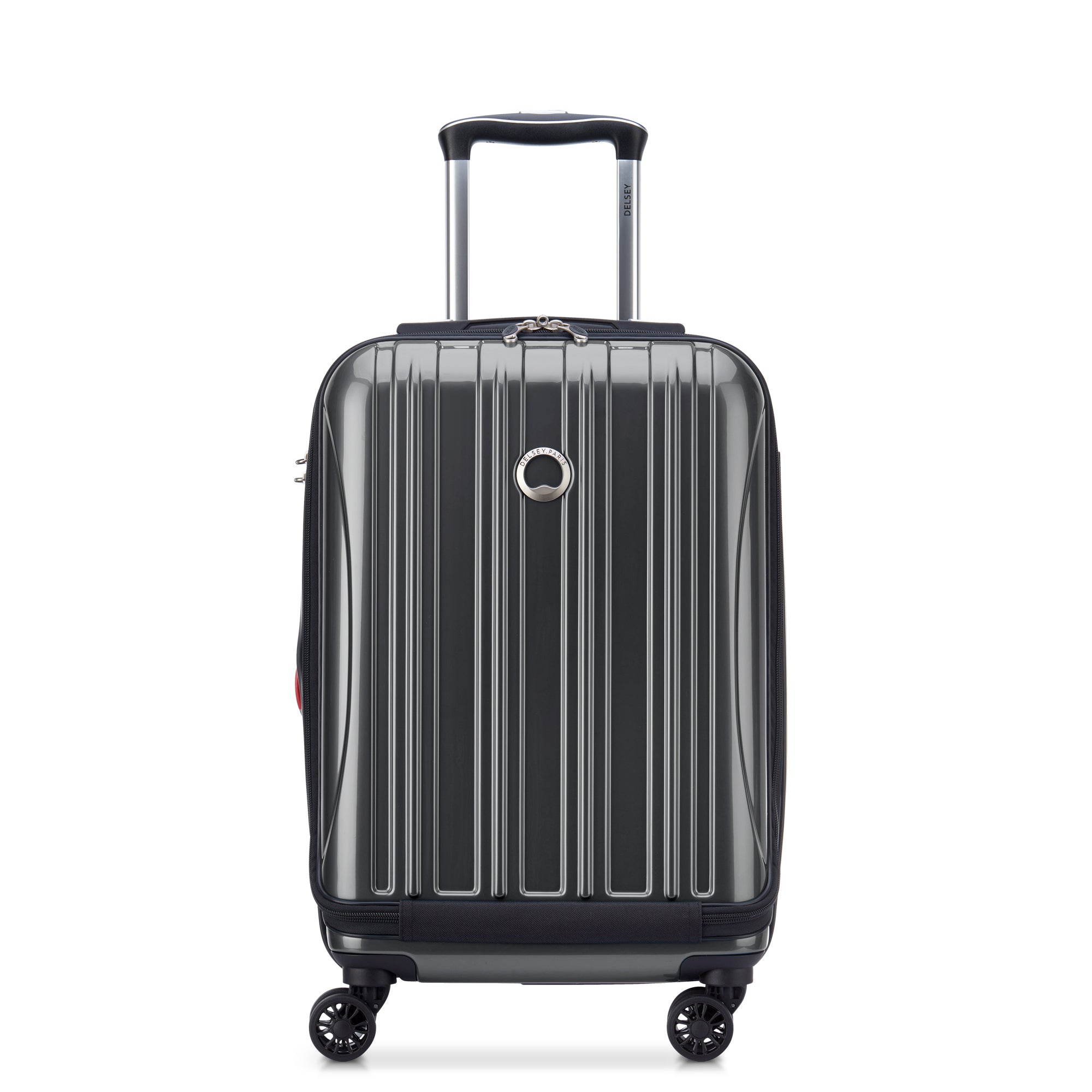 HELIUM AERO| Valise Cabine Extensible 53 CM avec Poche Frontale ACIER