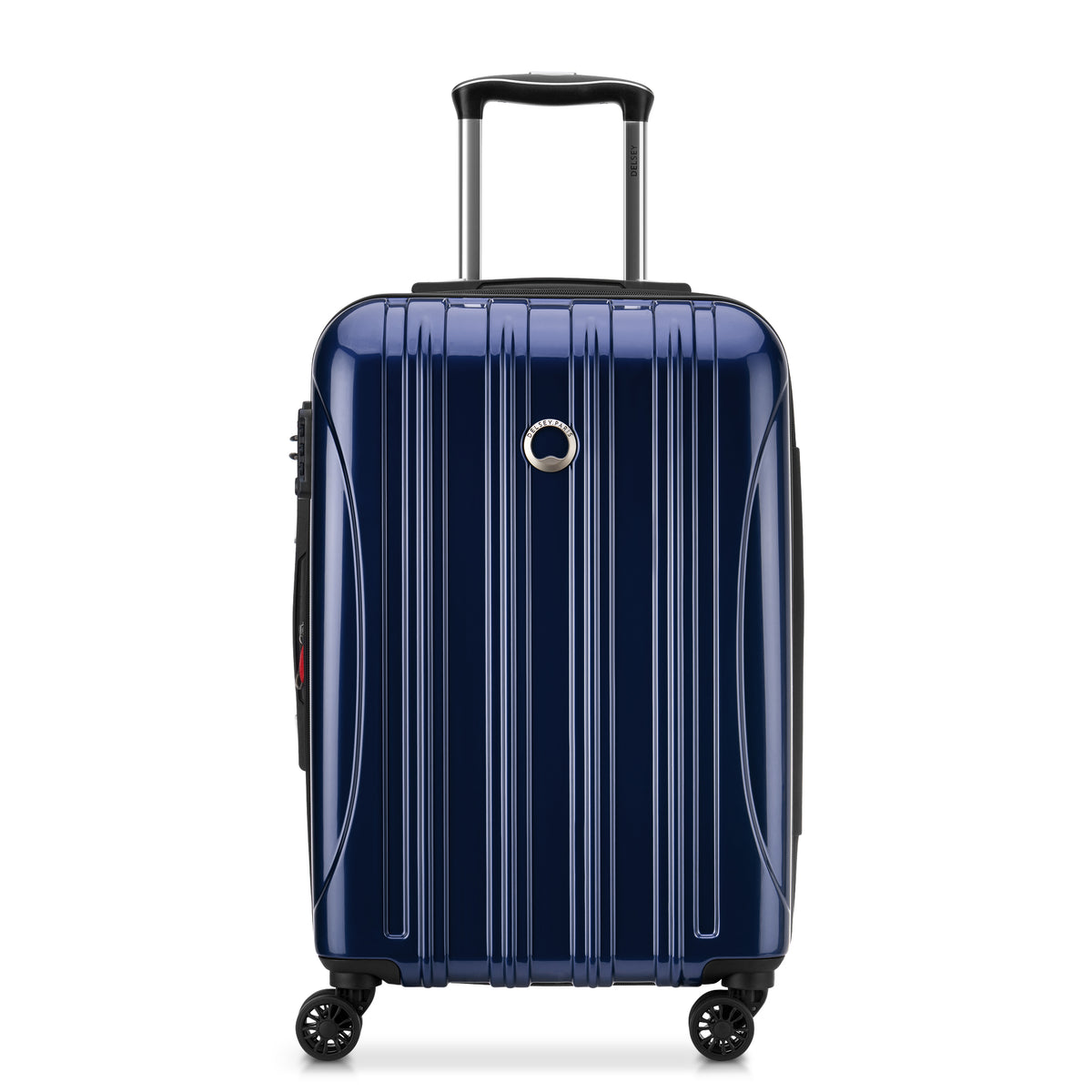 HELIUM AERO | 23-Inch Expandable Carry-On Suitcase, Metalic blue