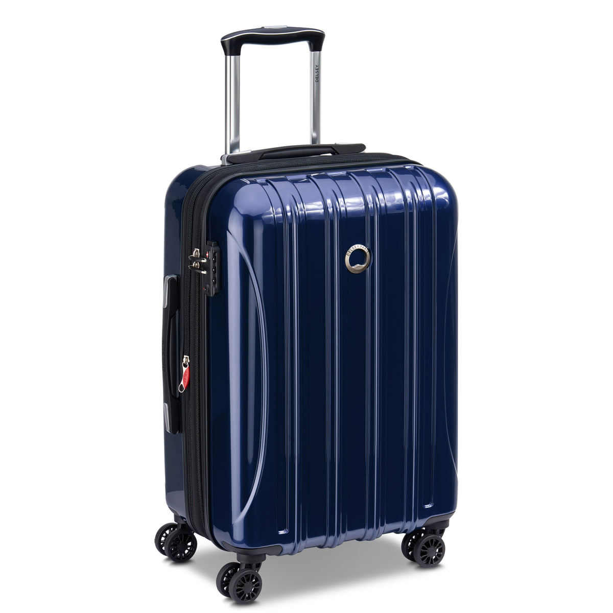 HELIUM AERO | 23-Inch Expandable Carry-On Suitcase, Metalic blue