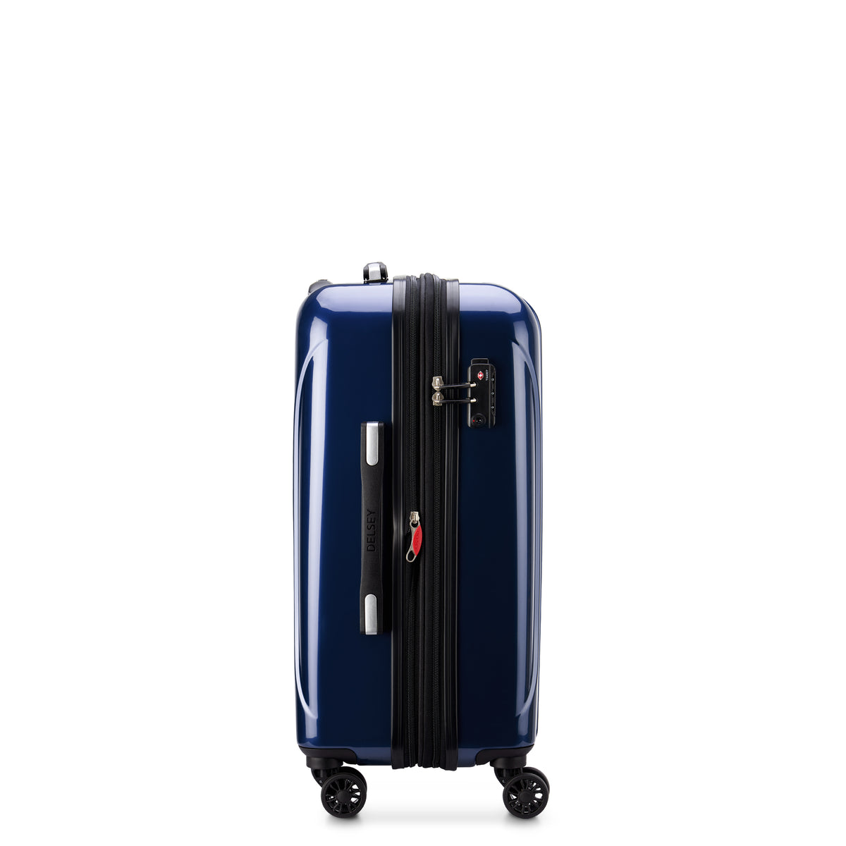 HELIUM AERO | 23-Inch Expandable Carry-On Suitcase, Metalic blue