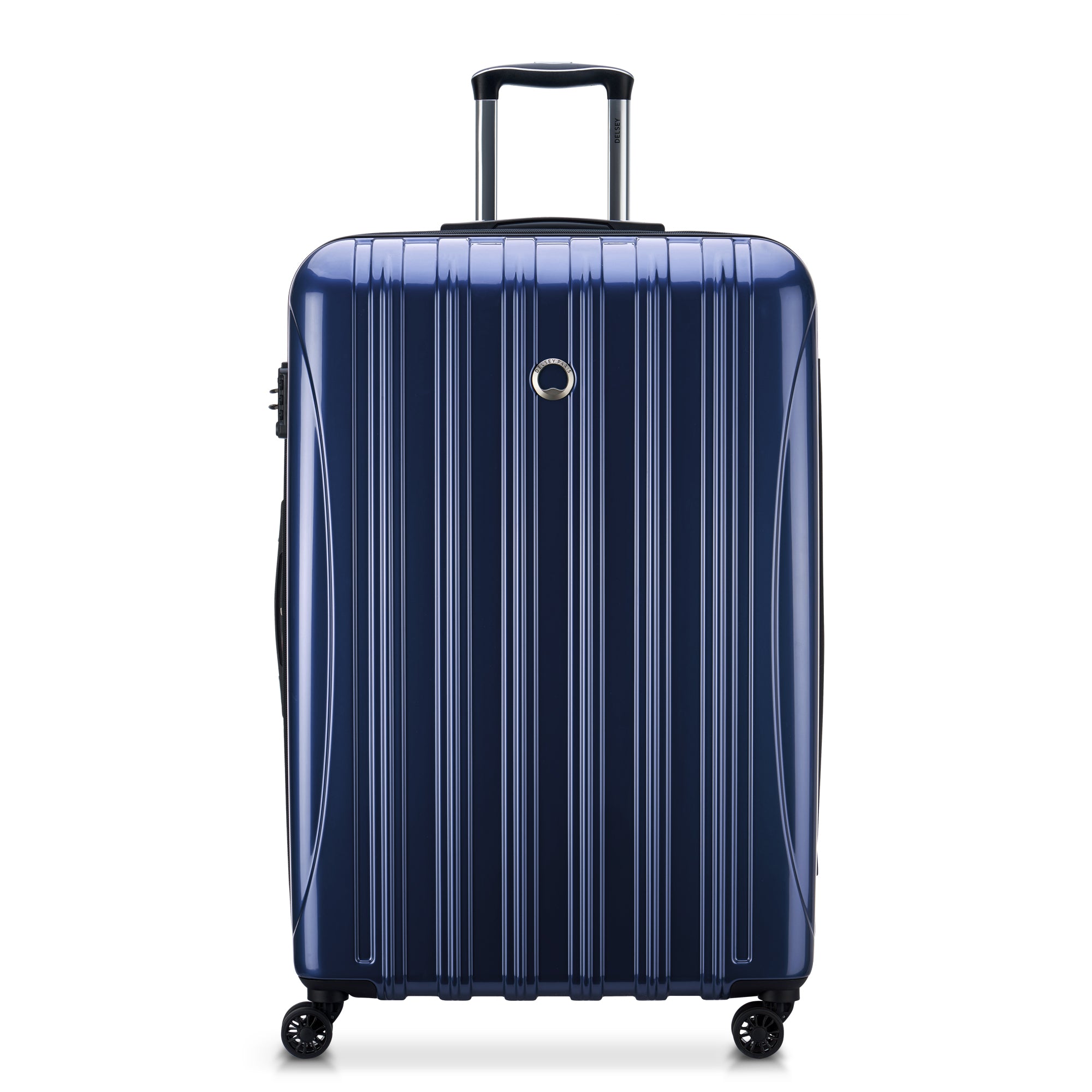 HELIUM AERO | 32-Inch Expandable Check-In Suitcase, Metalic blue