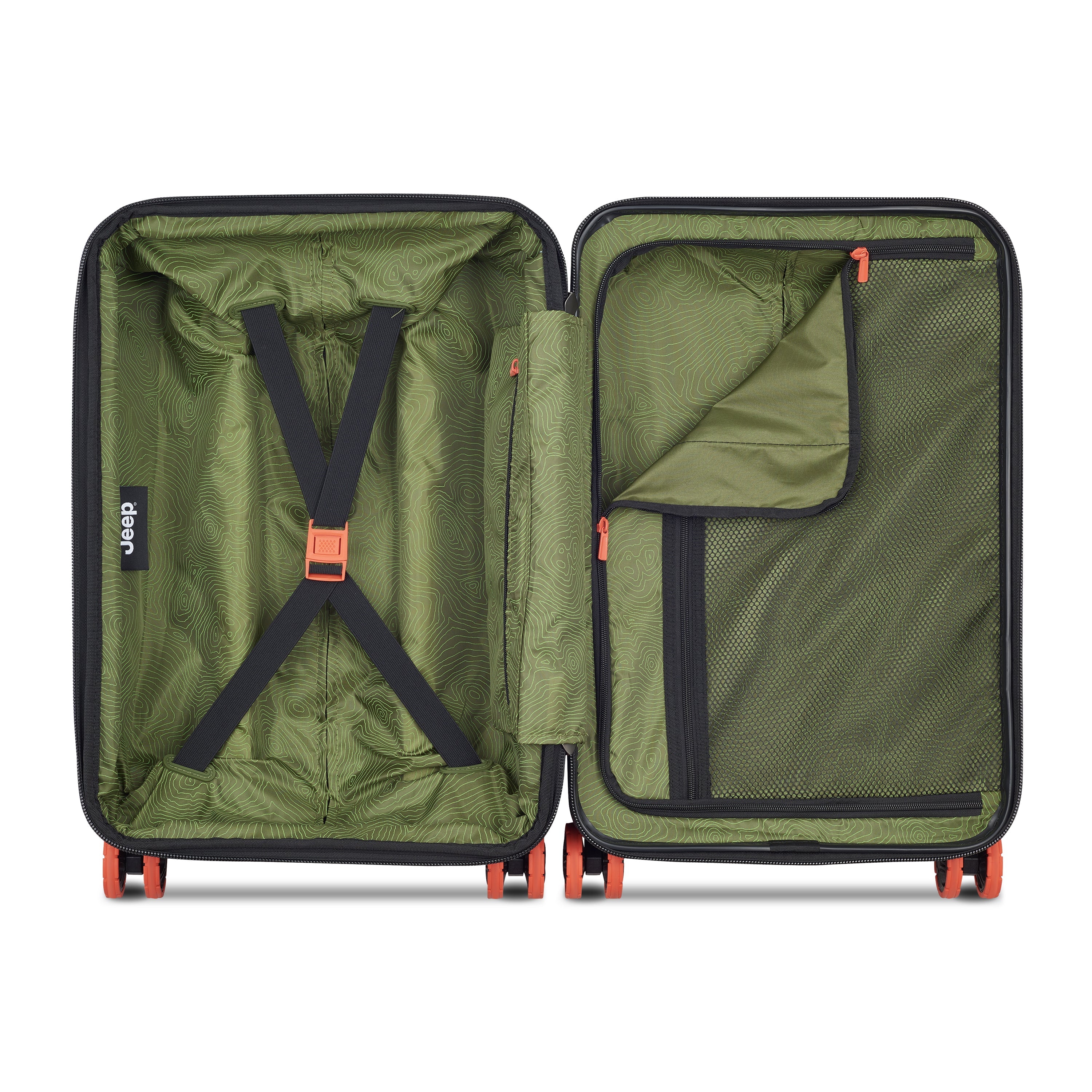 JH001A |  23-Inch Expandable Carry-On Suitcase, Green