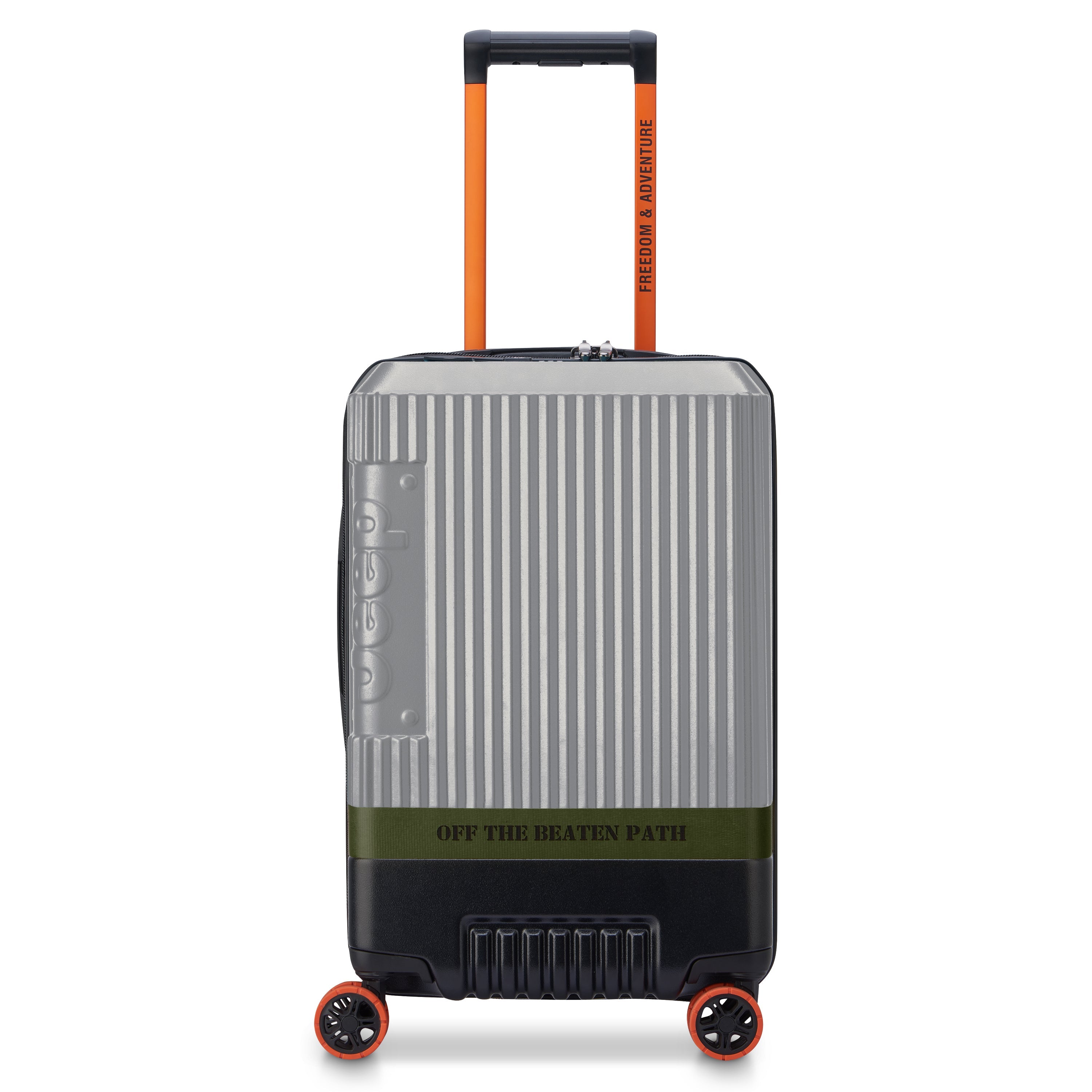 JH001A |  23-Inch Expandable Carry-On Suitcase, Silver