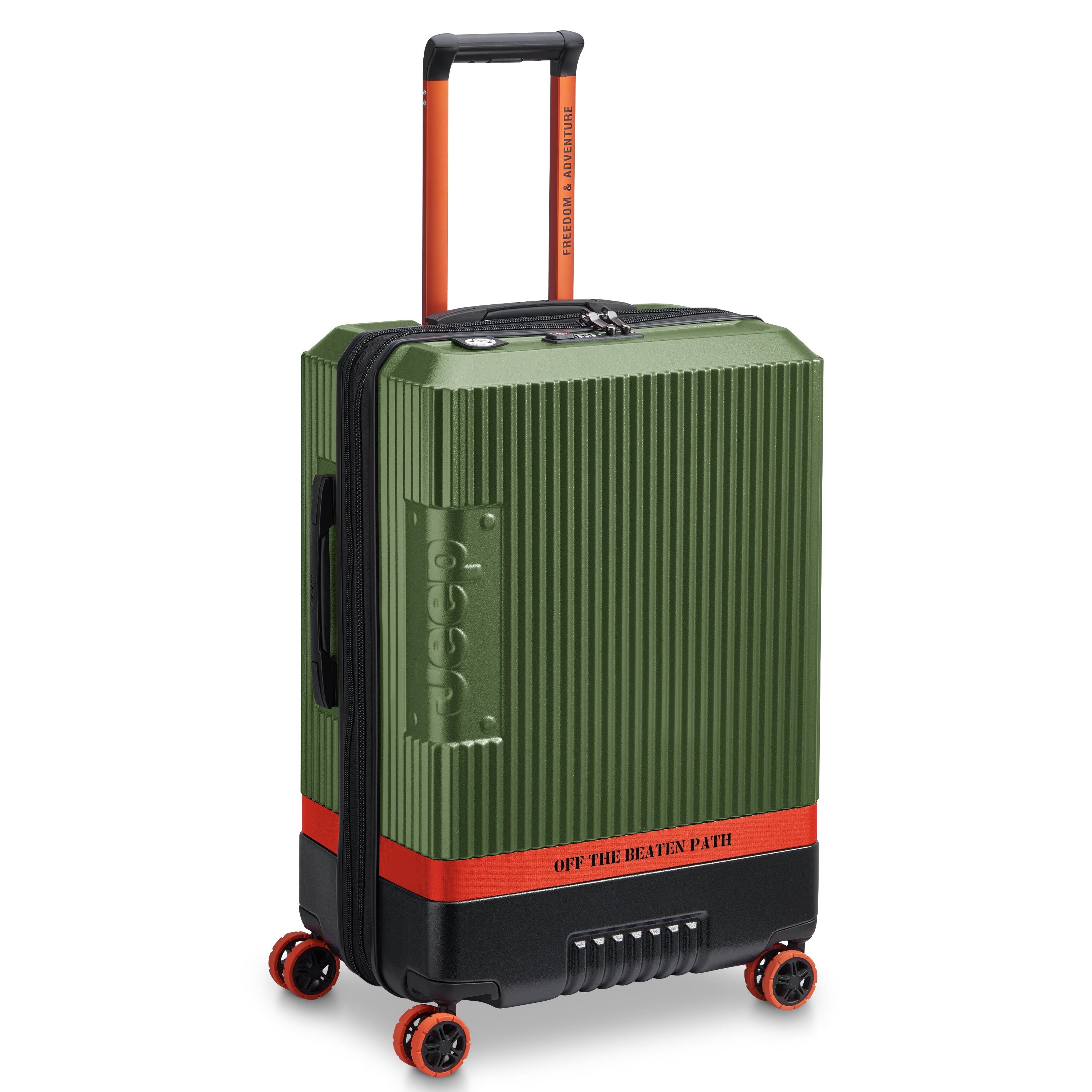 JH001A |  27-Inch Expandable Check-In Suitcase, Green