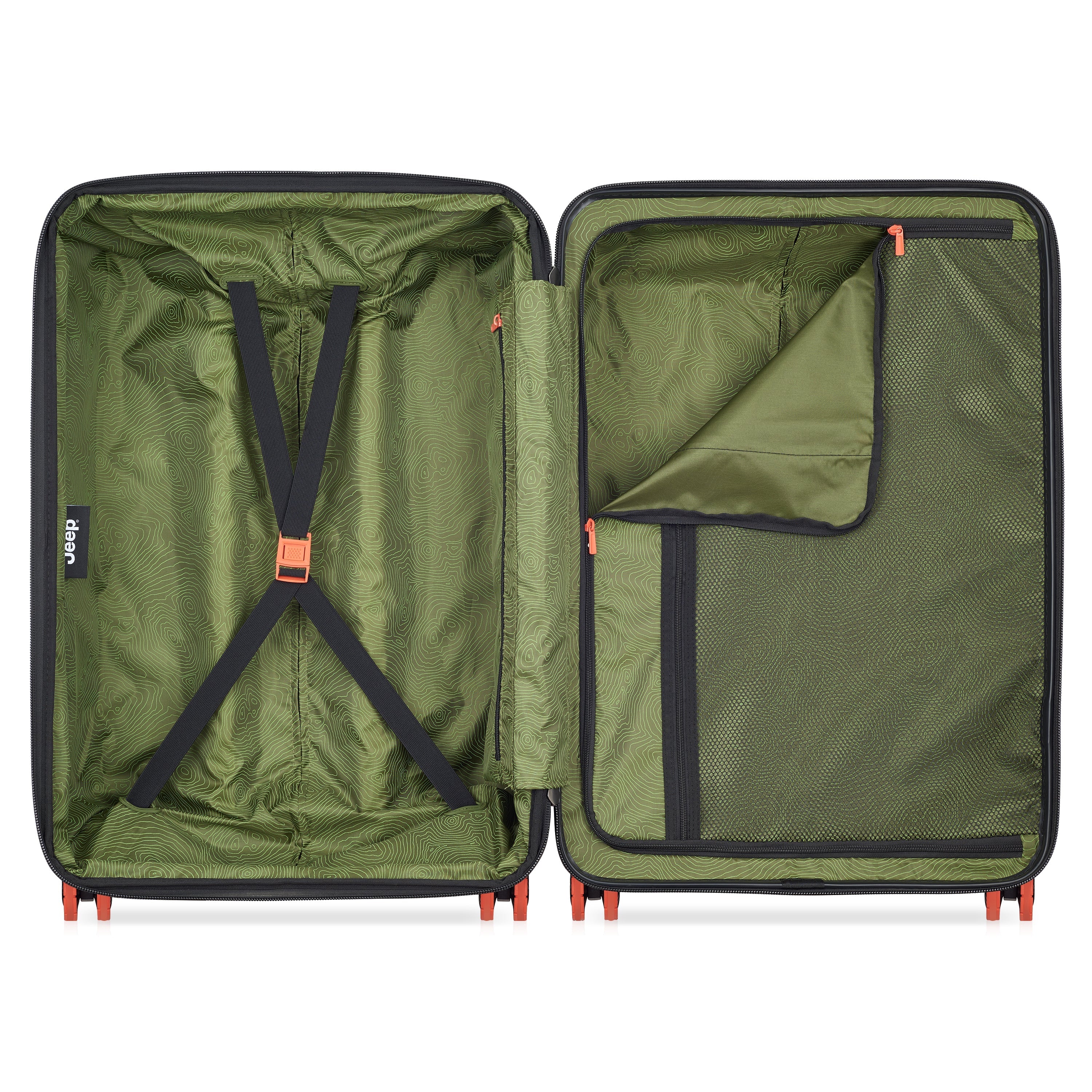 JH001A |  27-Inch Expandable Check-In Suitcase, Green