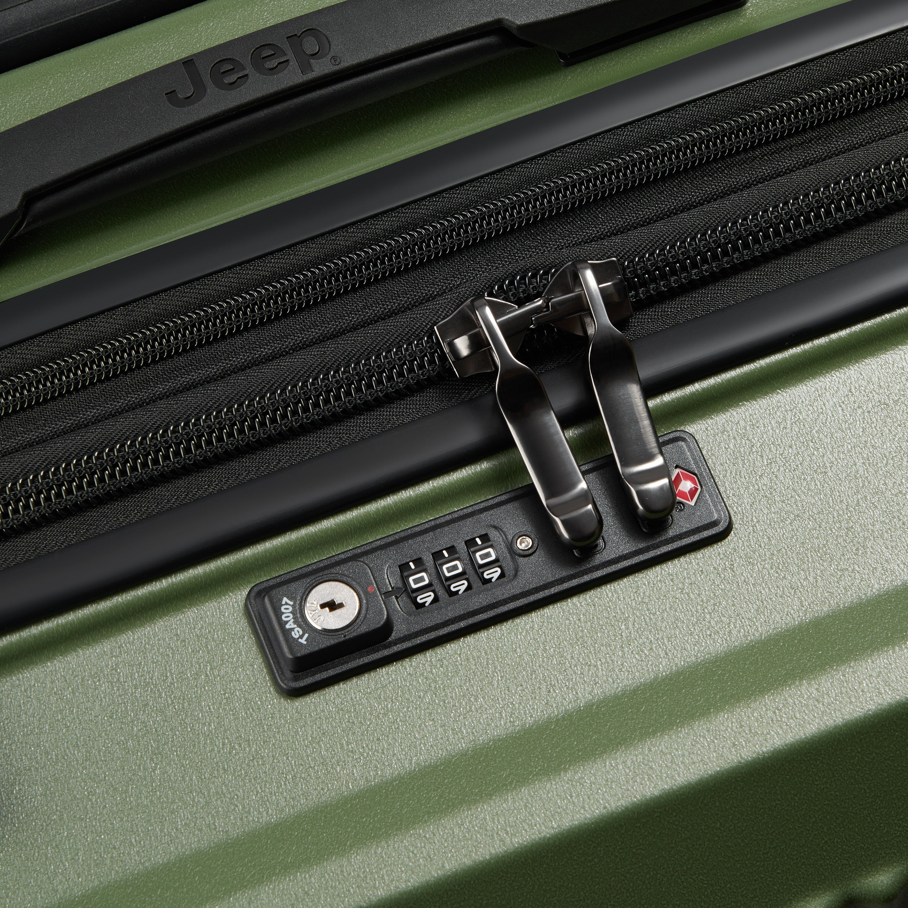 JH001A |  27-Inch Expandable Check-In Suitcase, Green