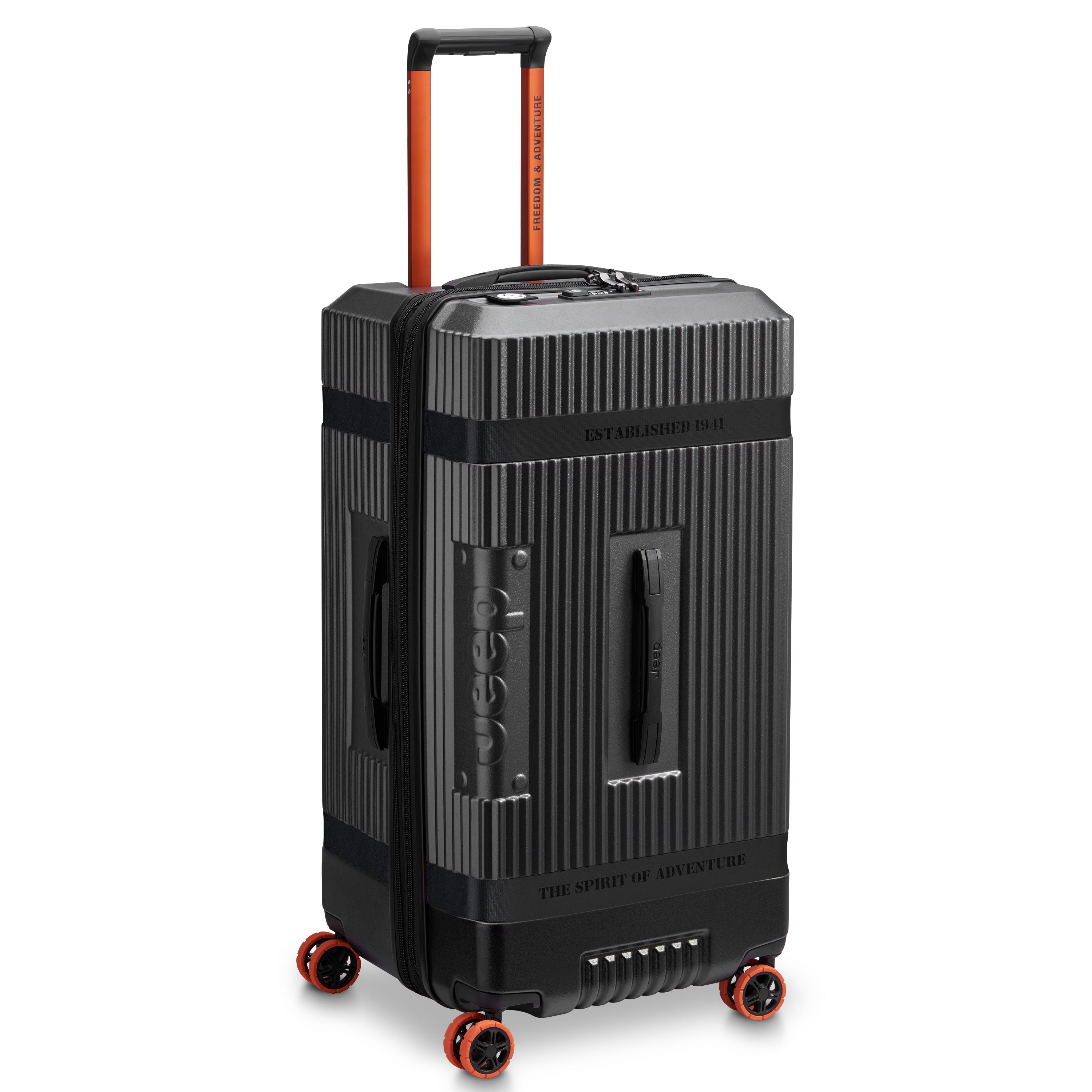 JH001A |  32-Inch Expandable Check-In Trunk Suitcase, Anthracite