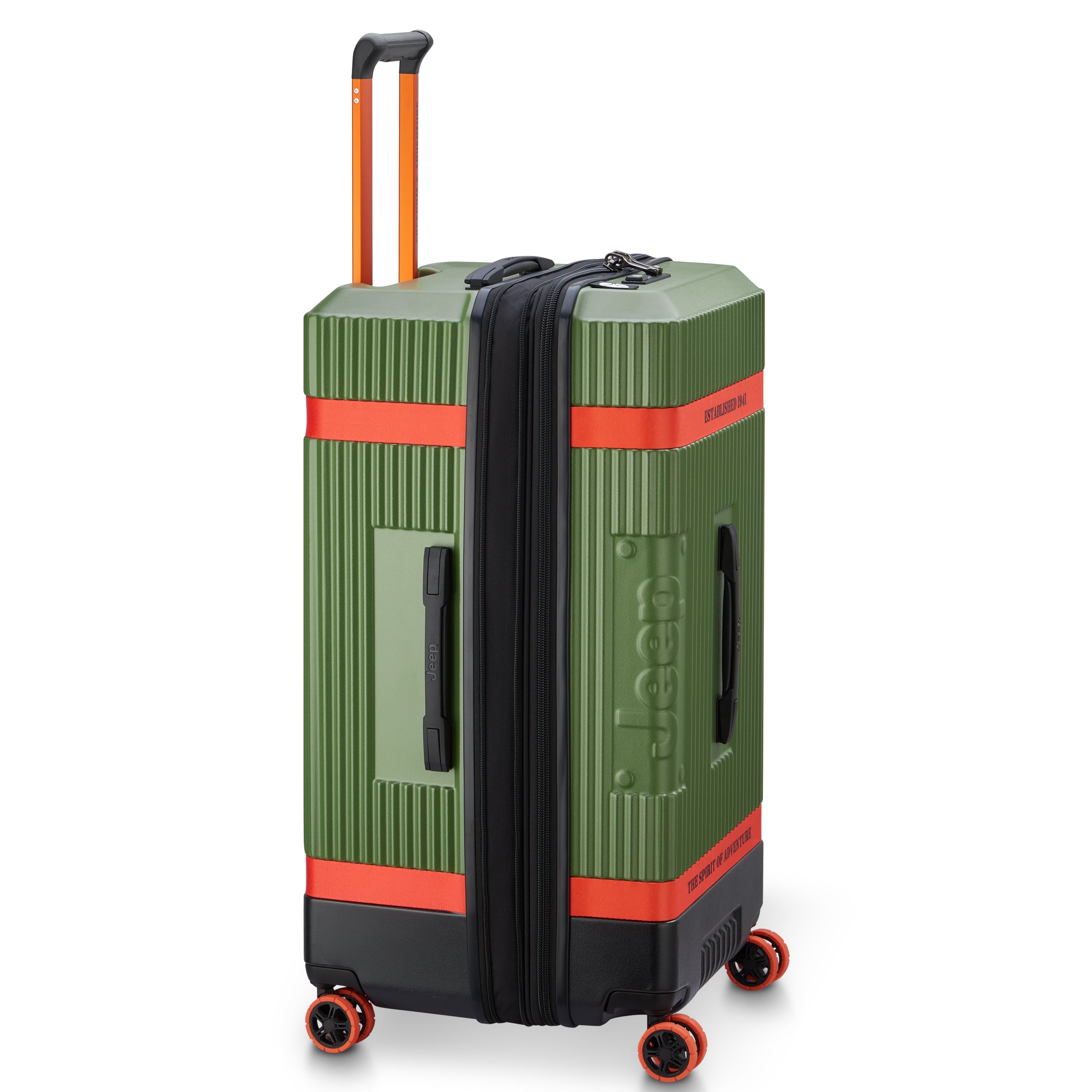 JH001A |  32-Inch Expandable Check-In Trunk Suitcase, Green