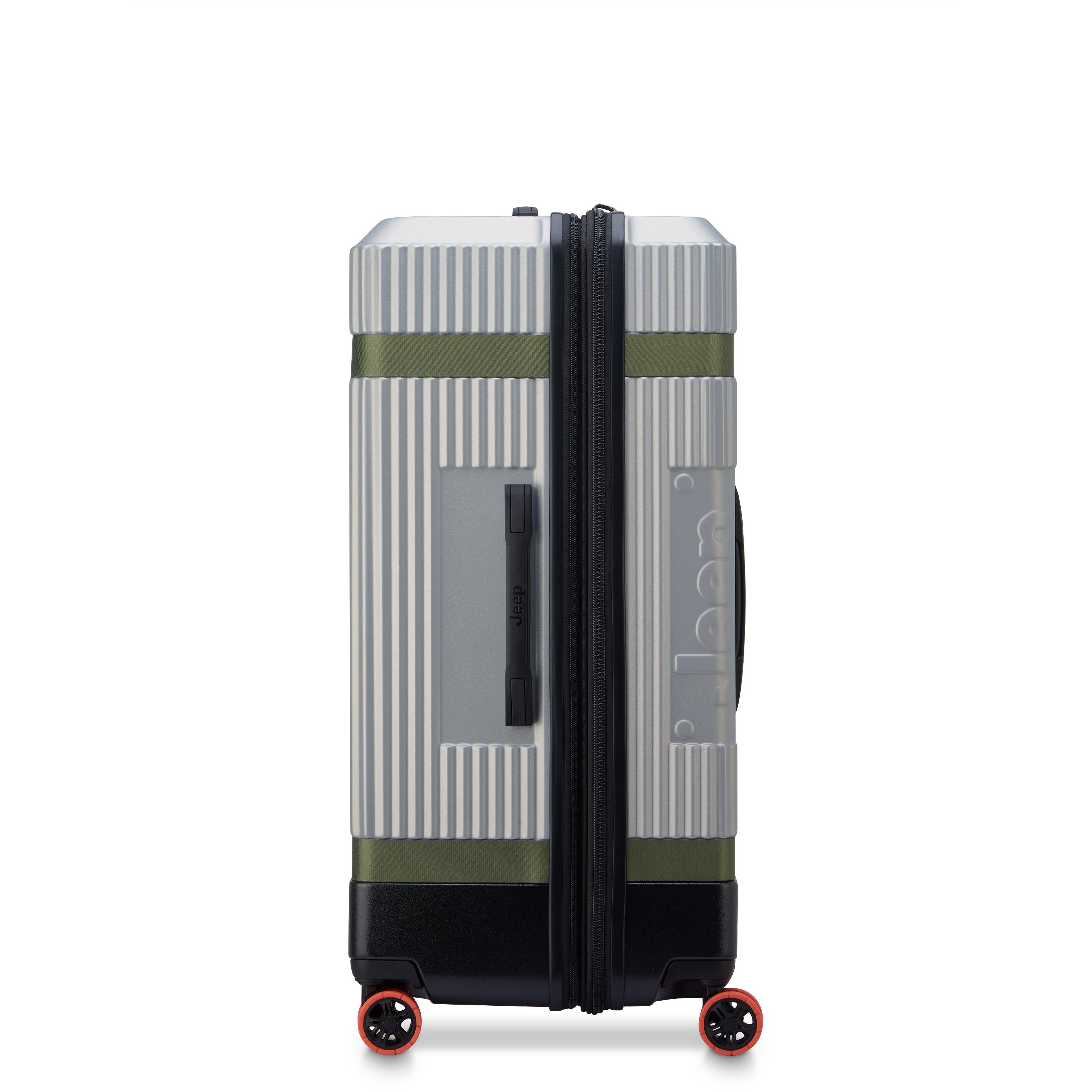 JH001A |  32-Inch Expandable Check-In Trunk Suitcase, Silver