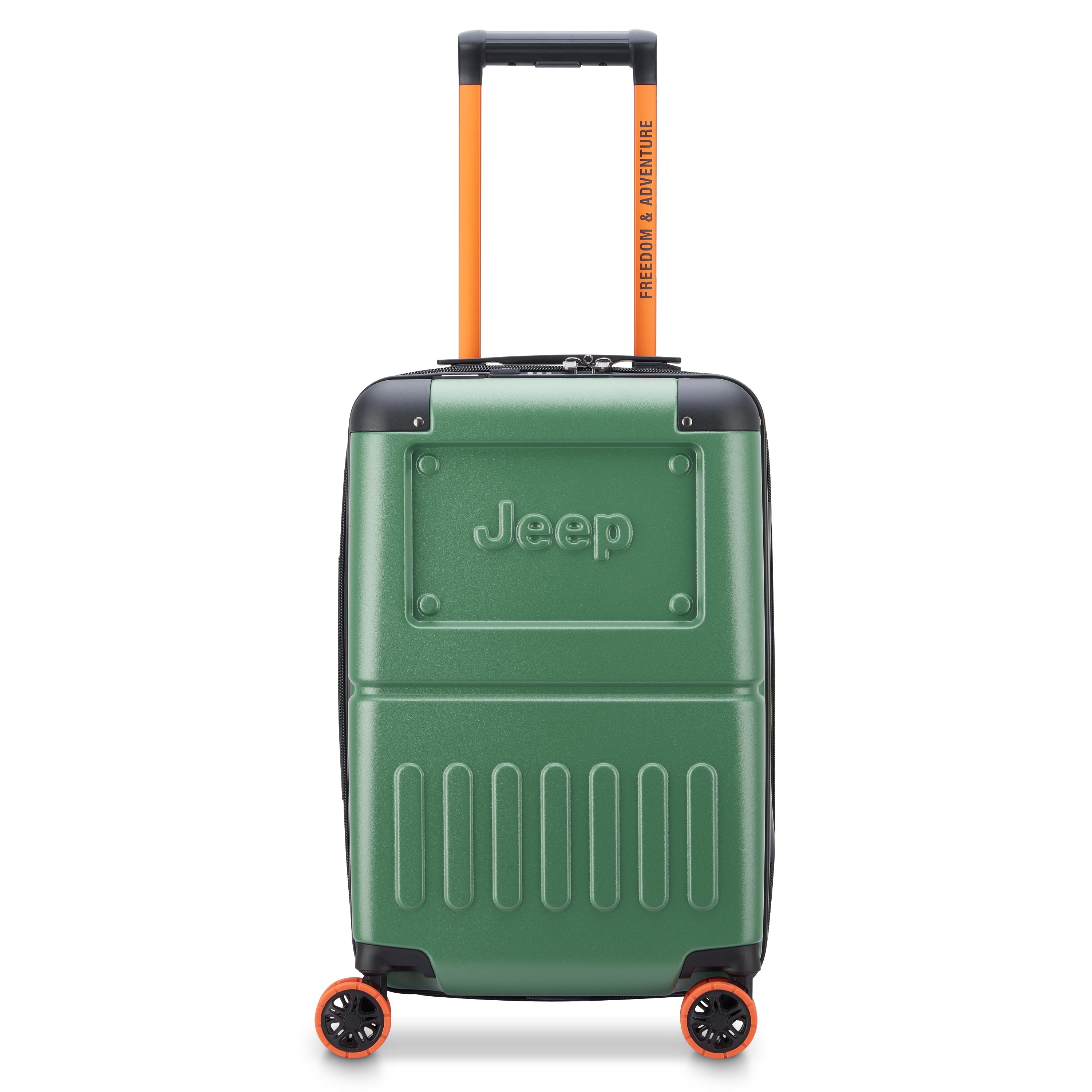 JH002B | 22-Inch Expandable Carry-On Suitcase, Elm green