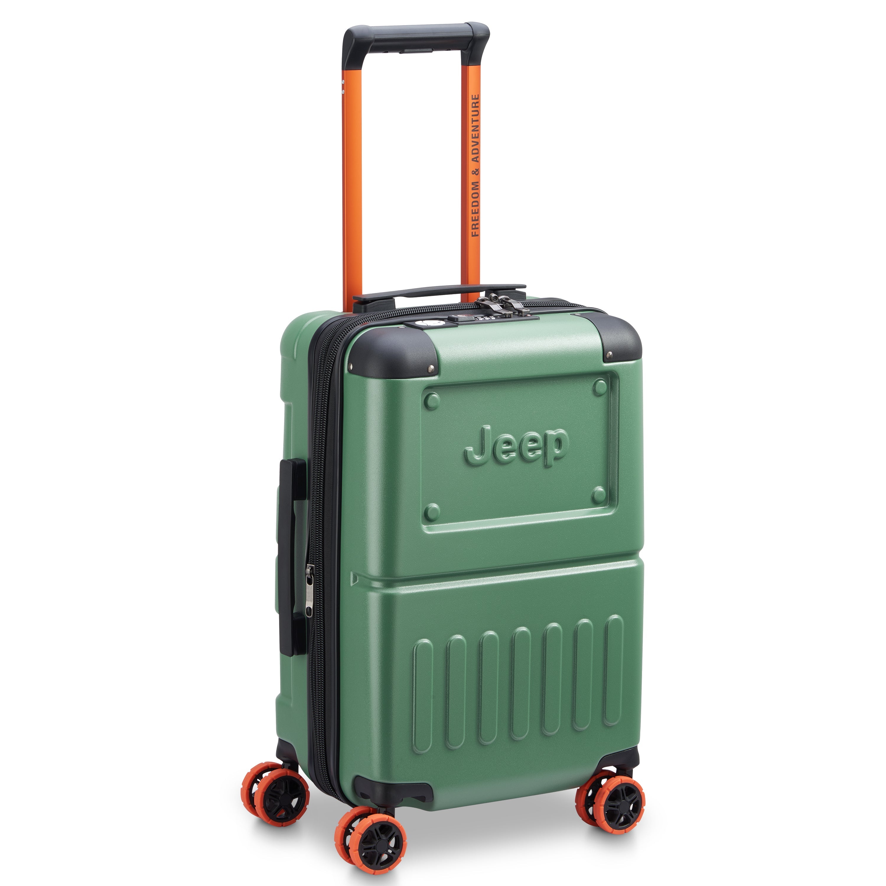JH002B | 22-Inch Expandable Carry-On Suitcase, Elm green