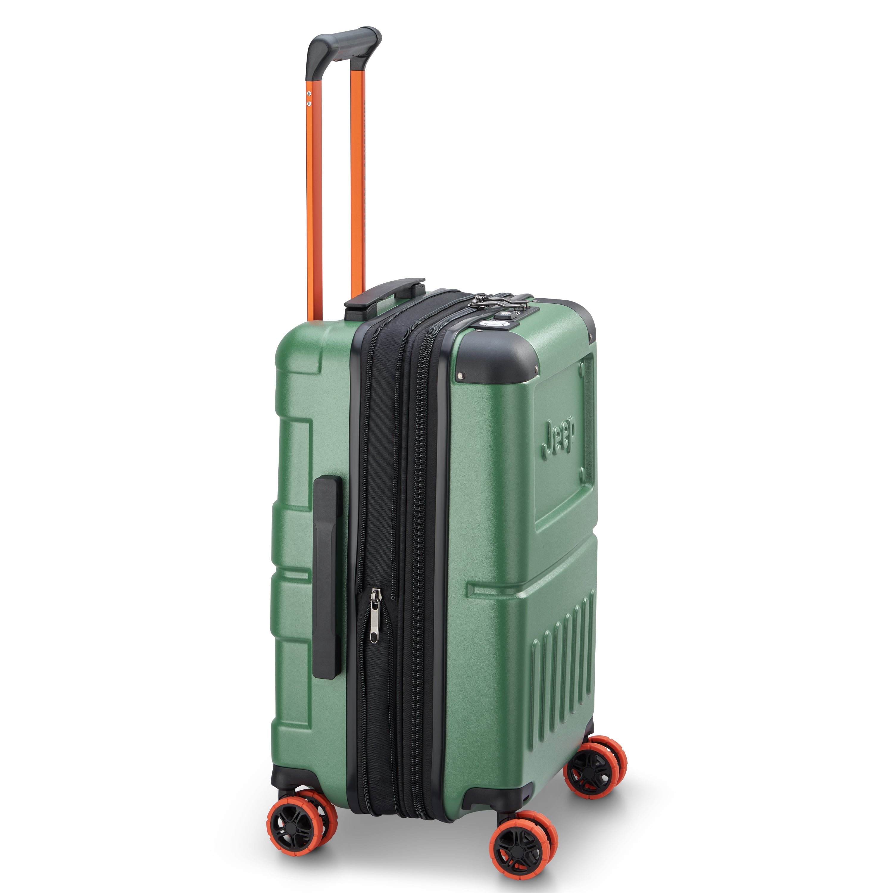 JH002B | 22-Inch Expandable Carry-On Suitcase, Elm green