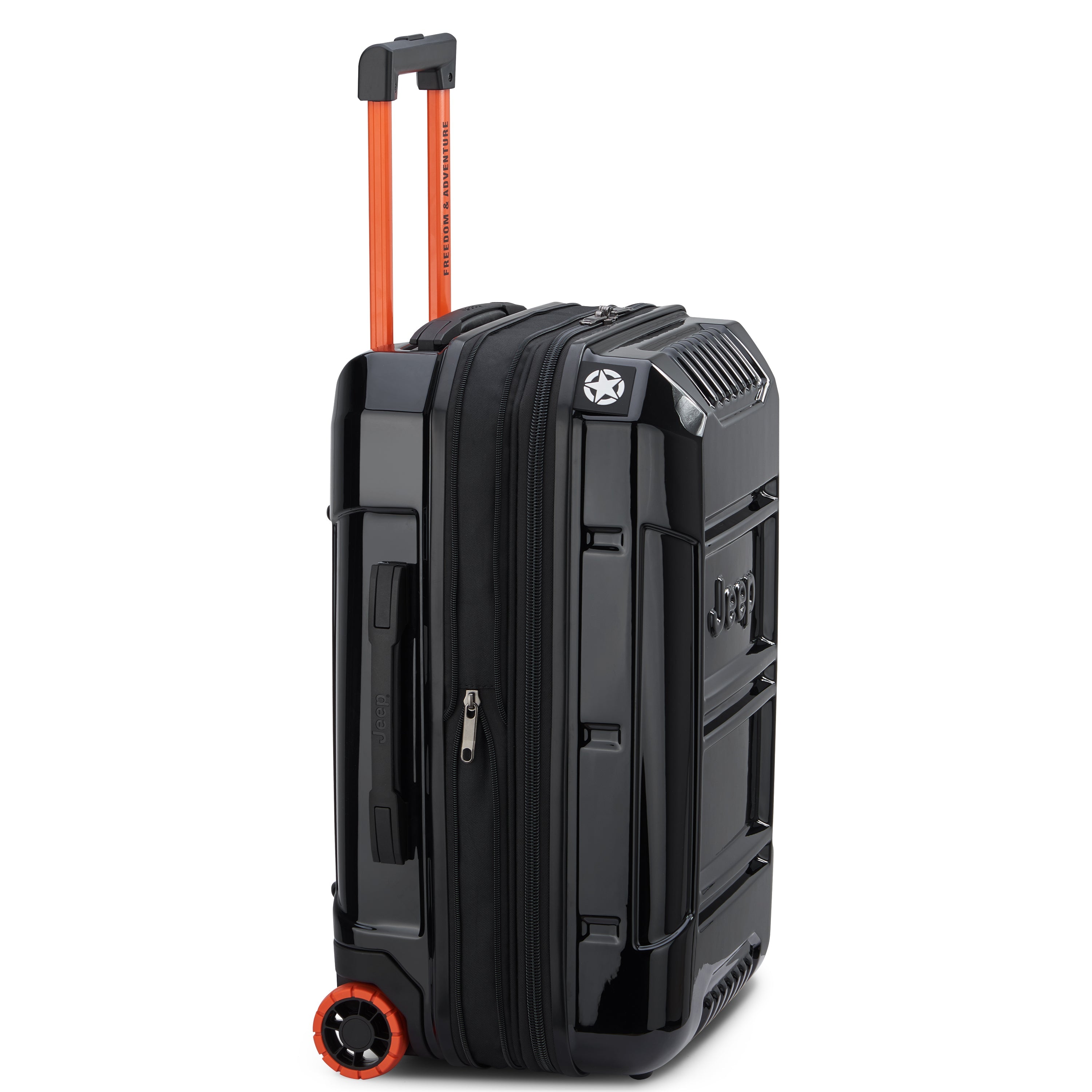 JH003B| Valise 2 roues Cabine Extensible 58 CM NOIR