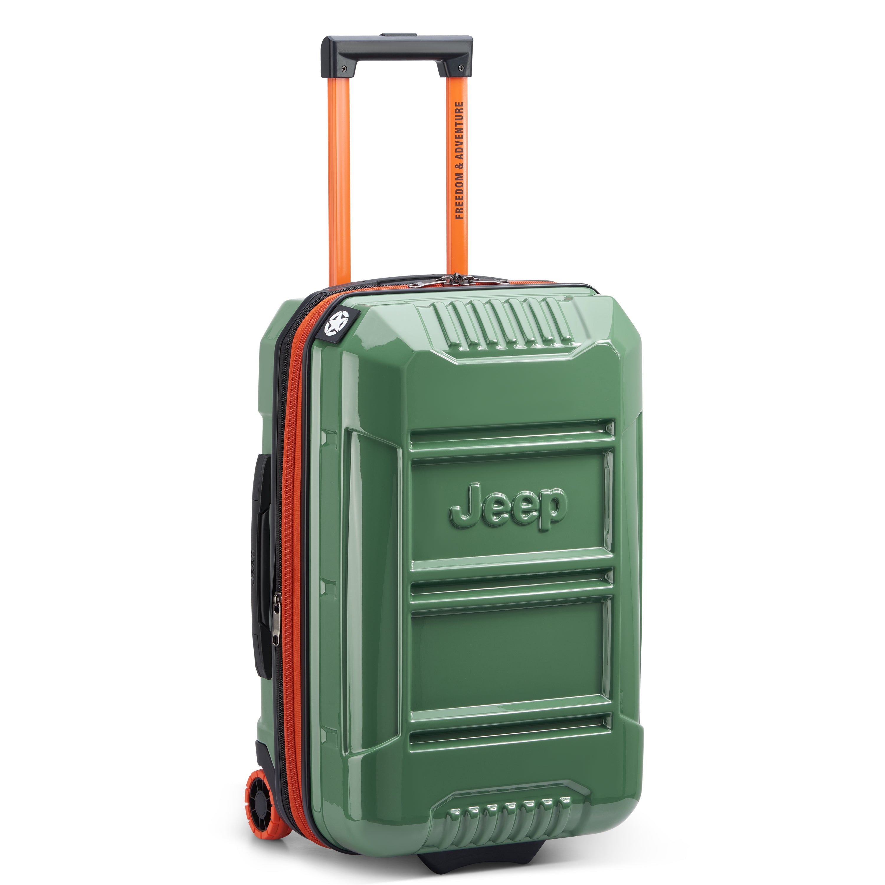 JH003B |  23-Inch 2-Wheeled Expandable Carry-On Suitcase, Elm green
