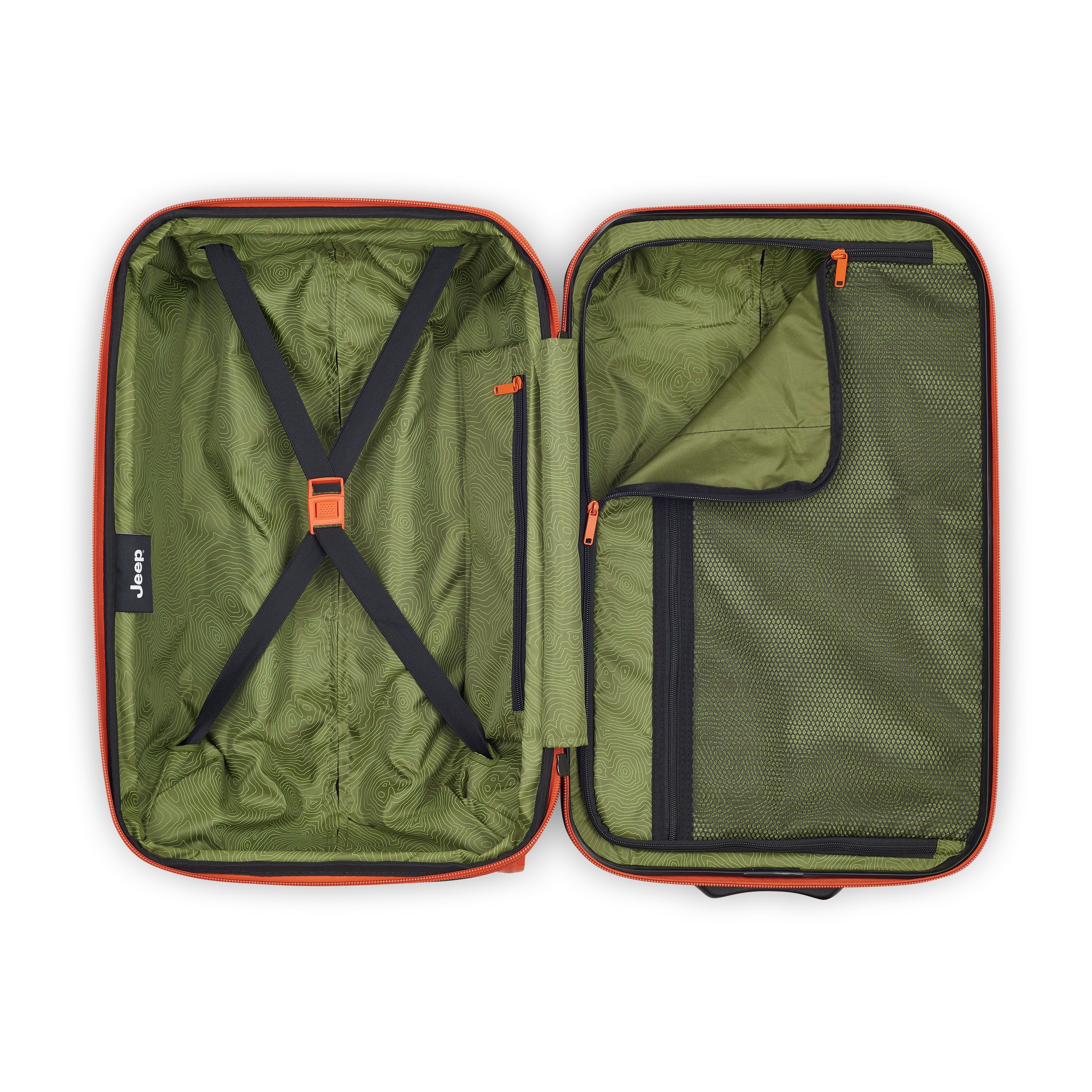 JH003B |  23-Inch 2-Wheeled Expandable Carry-On Suitcase, Elm green