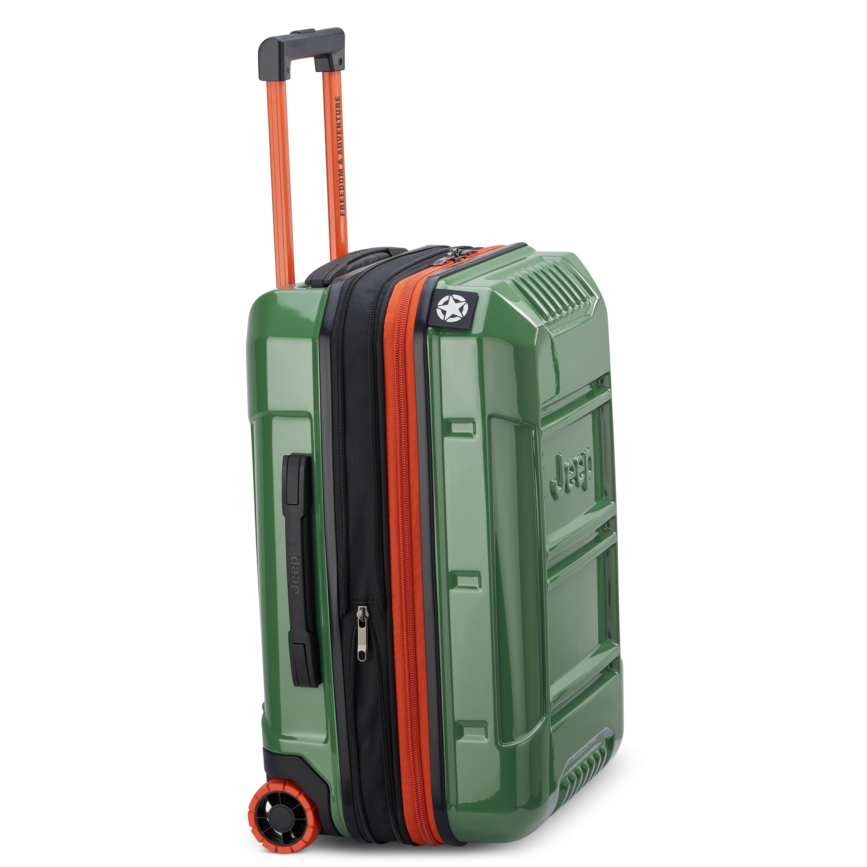 JH003B |  23-Inch 2-Wheeled Expandable Carry-On Suitcase, Elm green