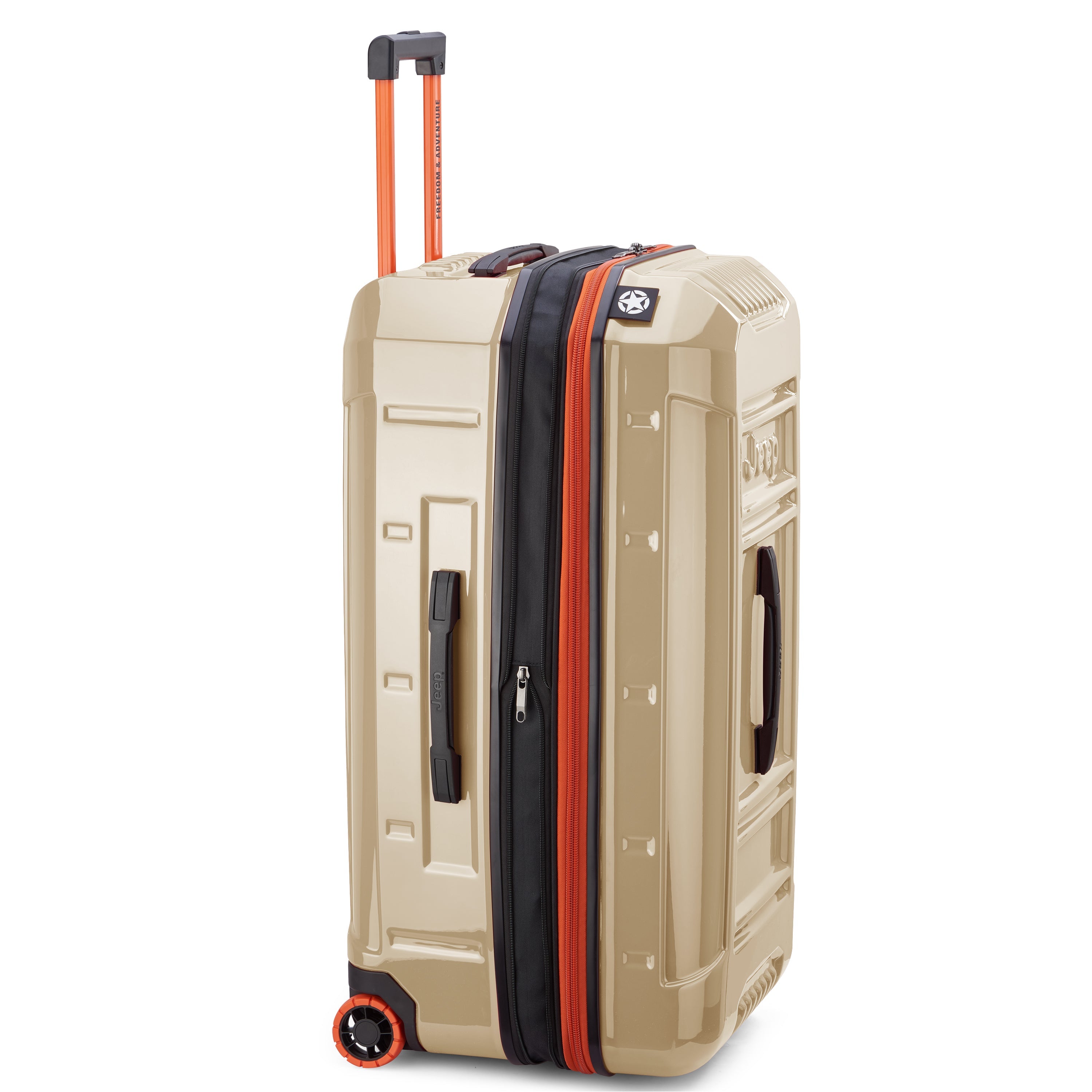 JH003B| Valise 2 roues Soute Extensible 81 CM SABLE CHAUD