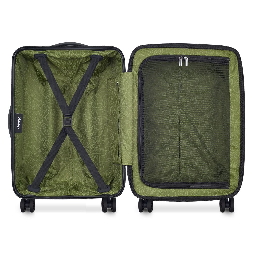 JH004C | 23-Inch Expandable Carry-On Suitcase, Avocado