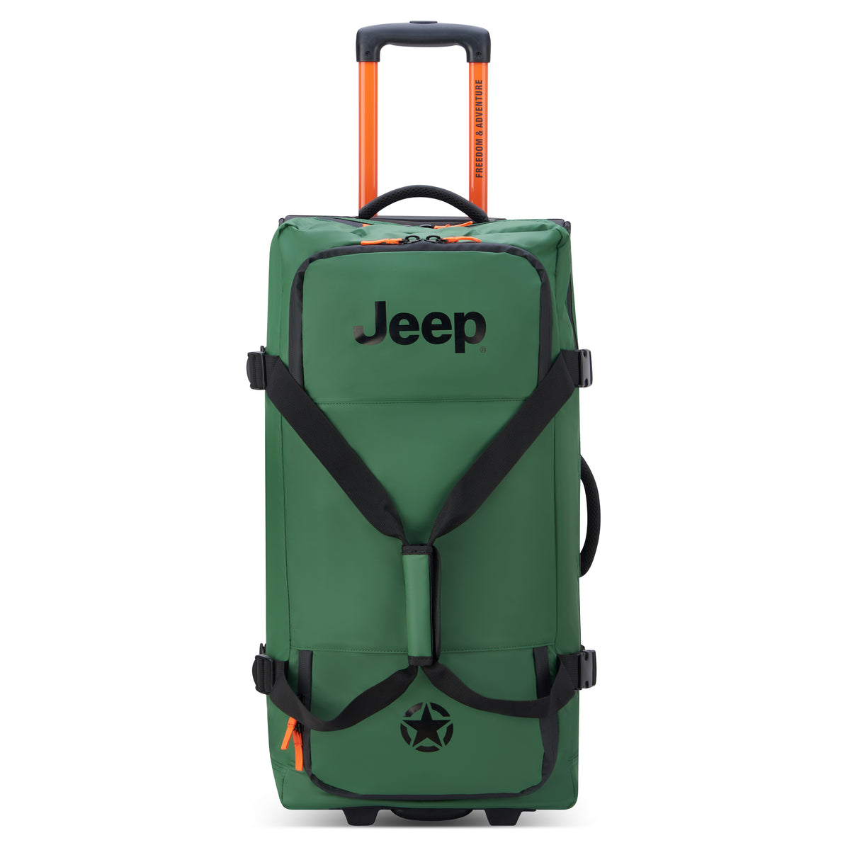 JS005A | 32-Inch 2-Wheeled Duffel Bag, Elm green