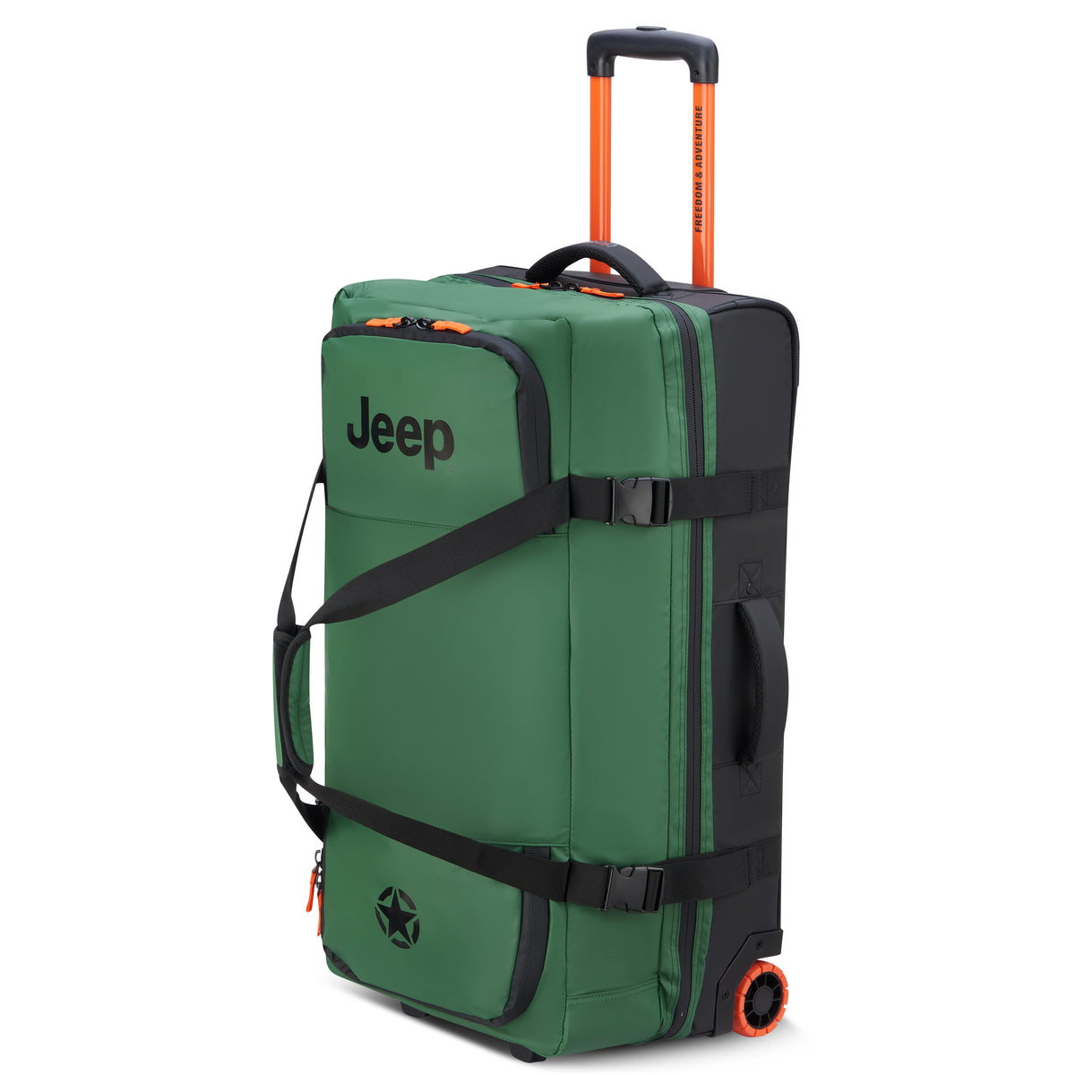 JS005A | 32-Inch 2-Wheeled Duffel Bag, Elm green