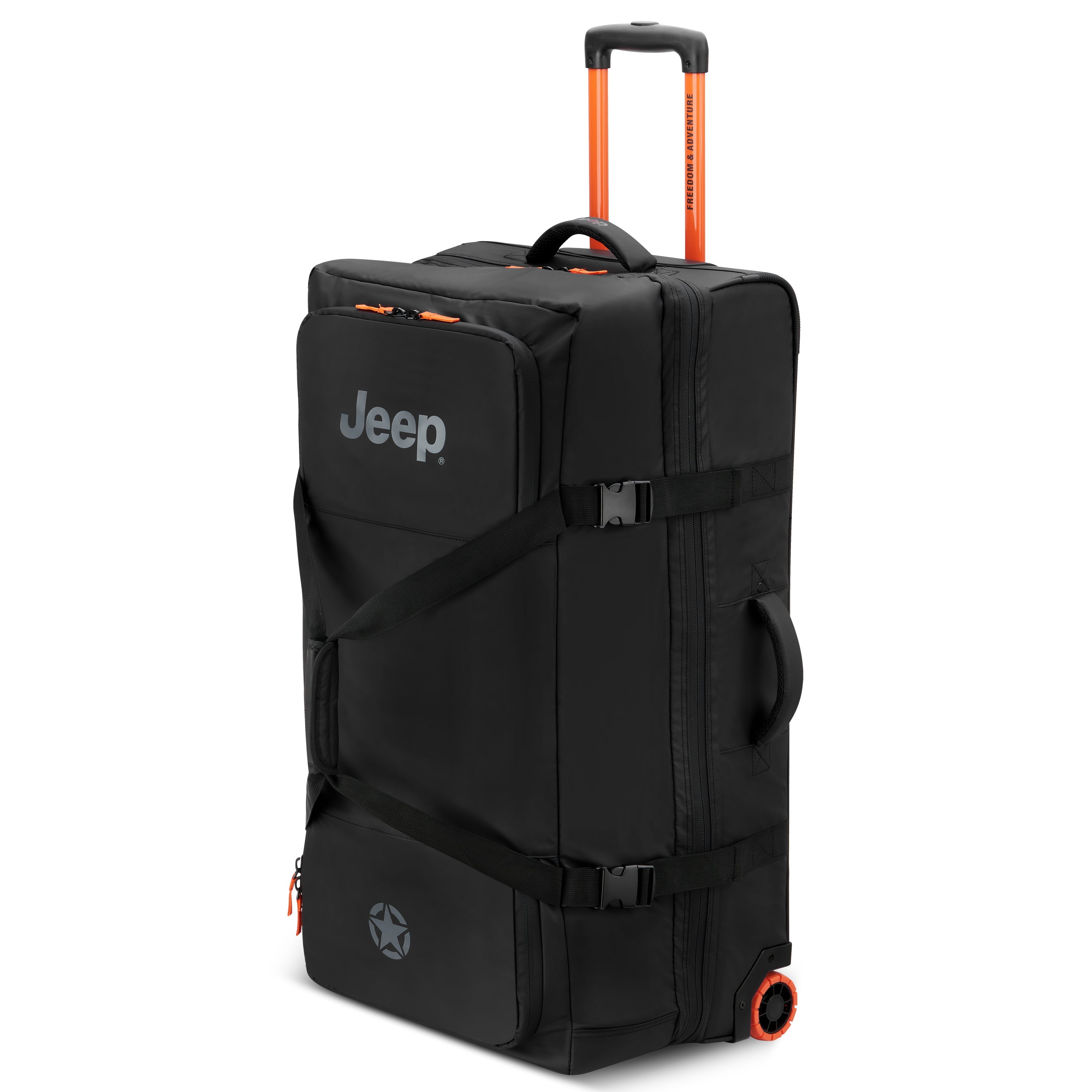 JS005A |  32-Inch 2-Wheeled Duffel Bag, Black
